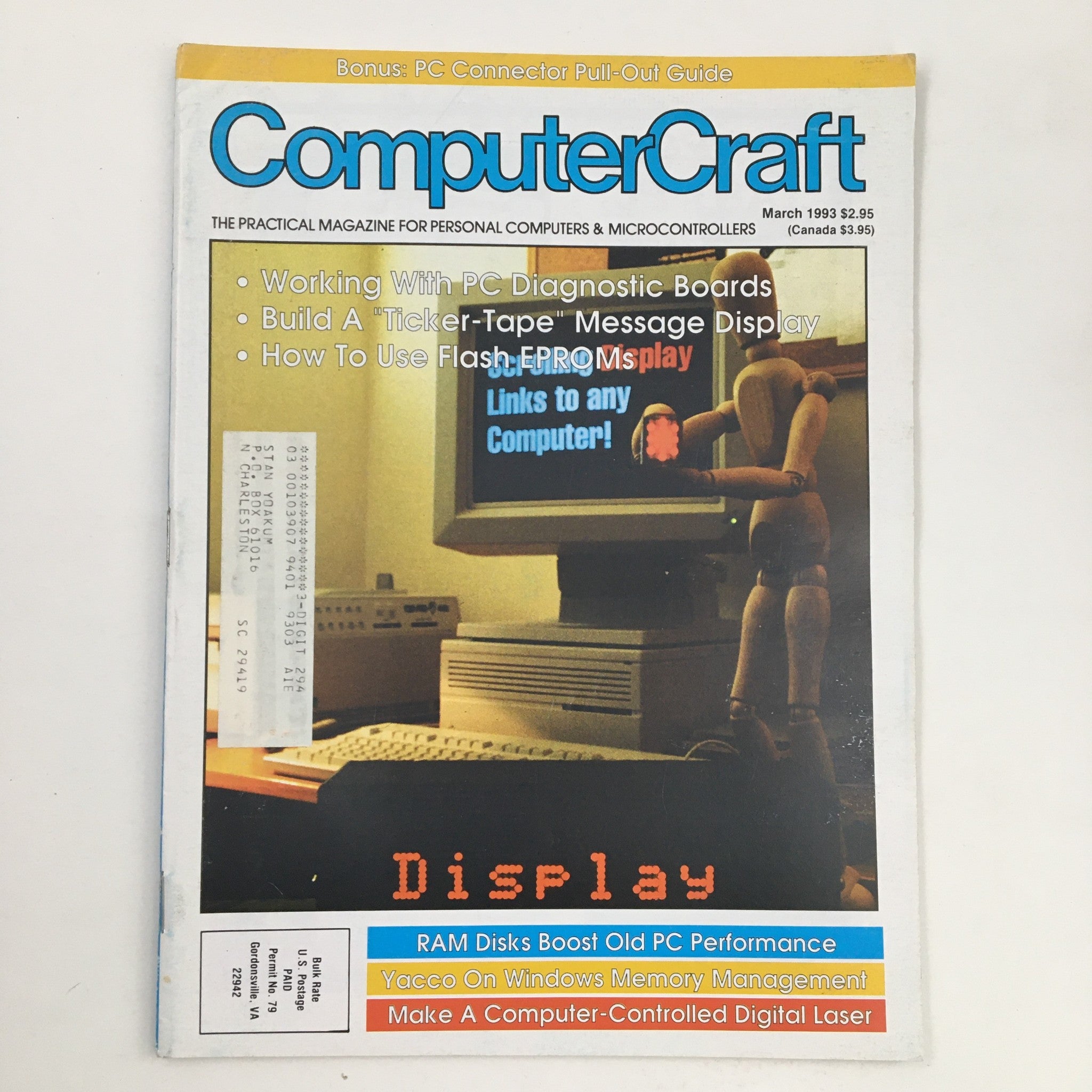 Computer Craft March 1993 RAM Disks Vintage