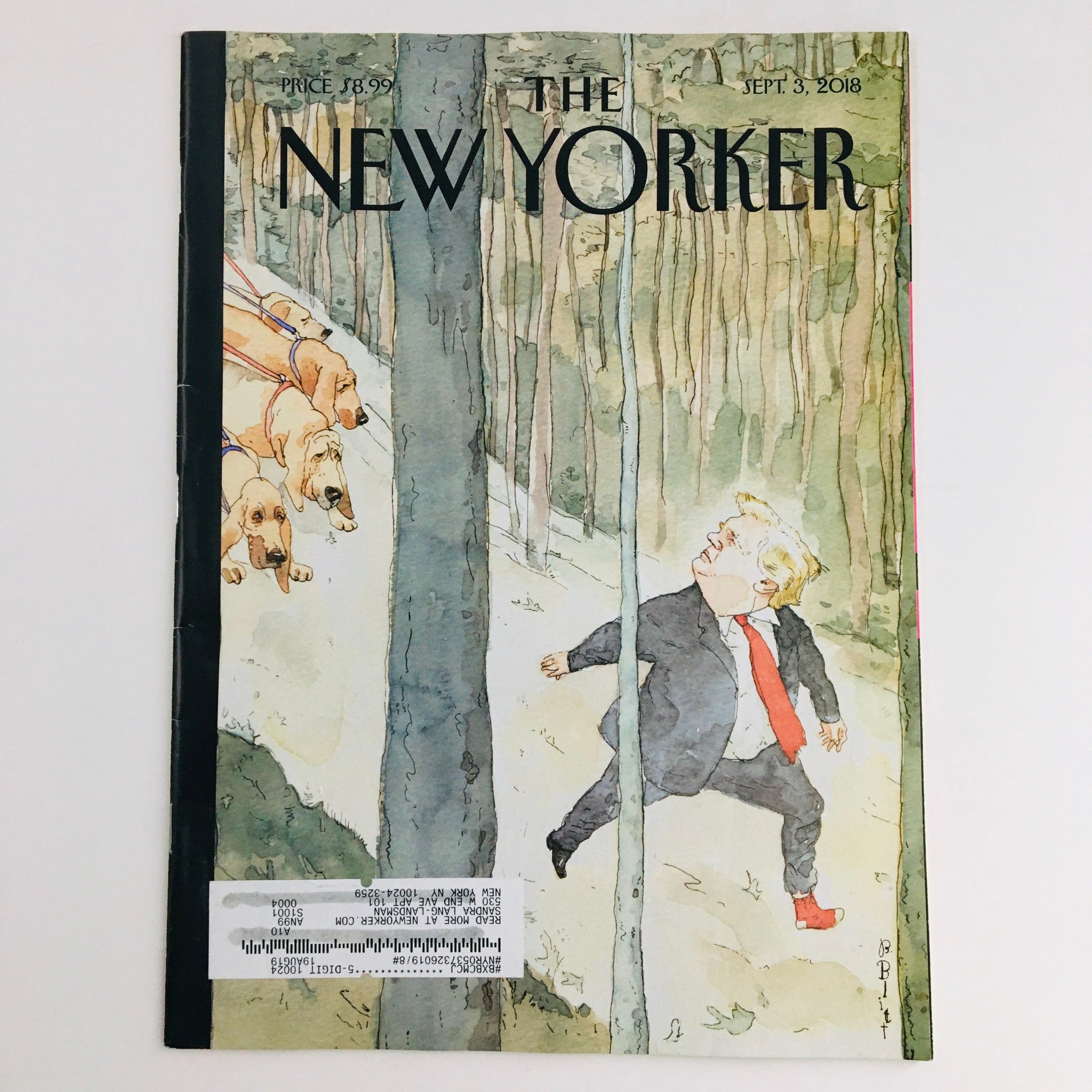 The New Yorker  September 3 2018 Donald Trump Theme Cover by Barry Blitt VG