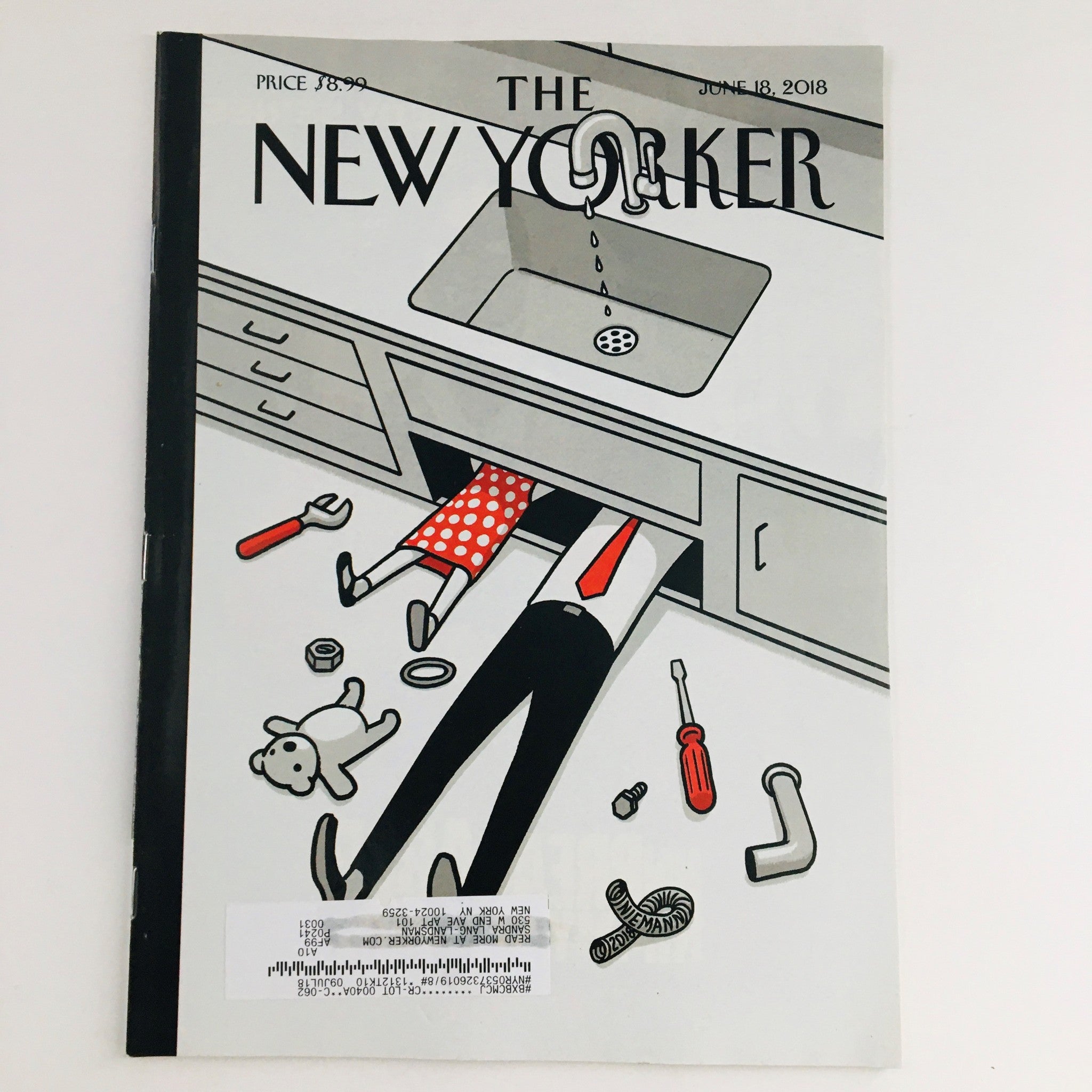 The New Yorker June 18 2018 Full Magazine Theme Cover by Christoph Niemann VG