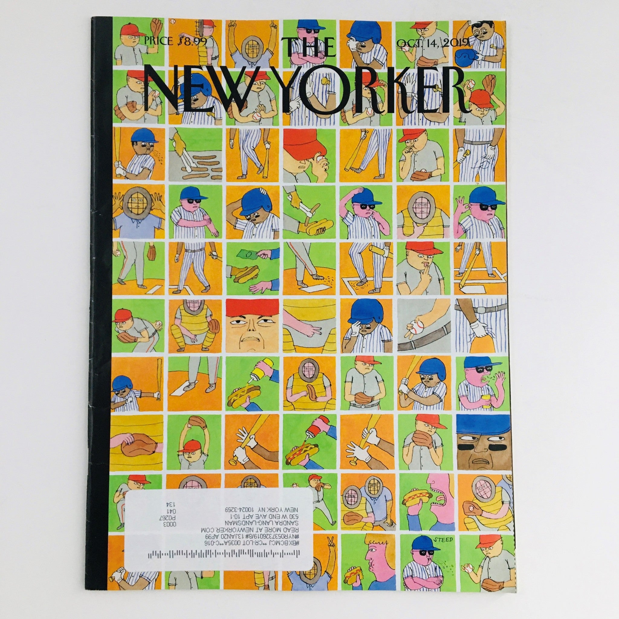 The New Yorker October 14 2019 Full Magazine Theme Cover by Edward Steed VG