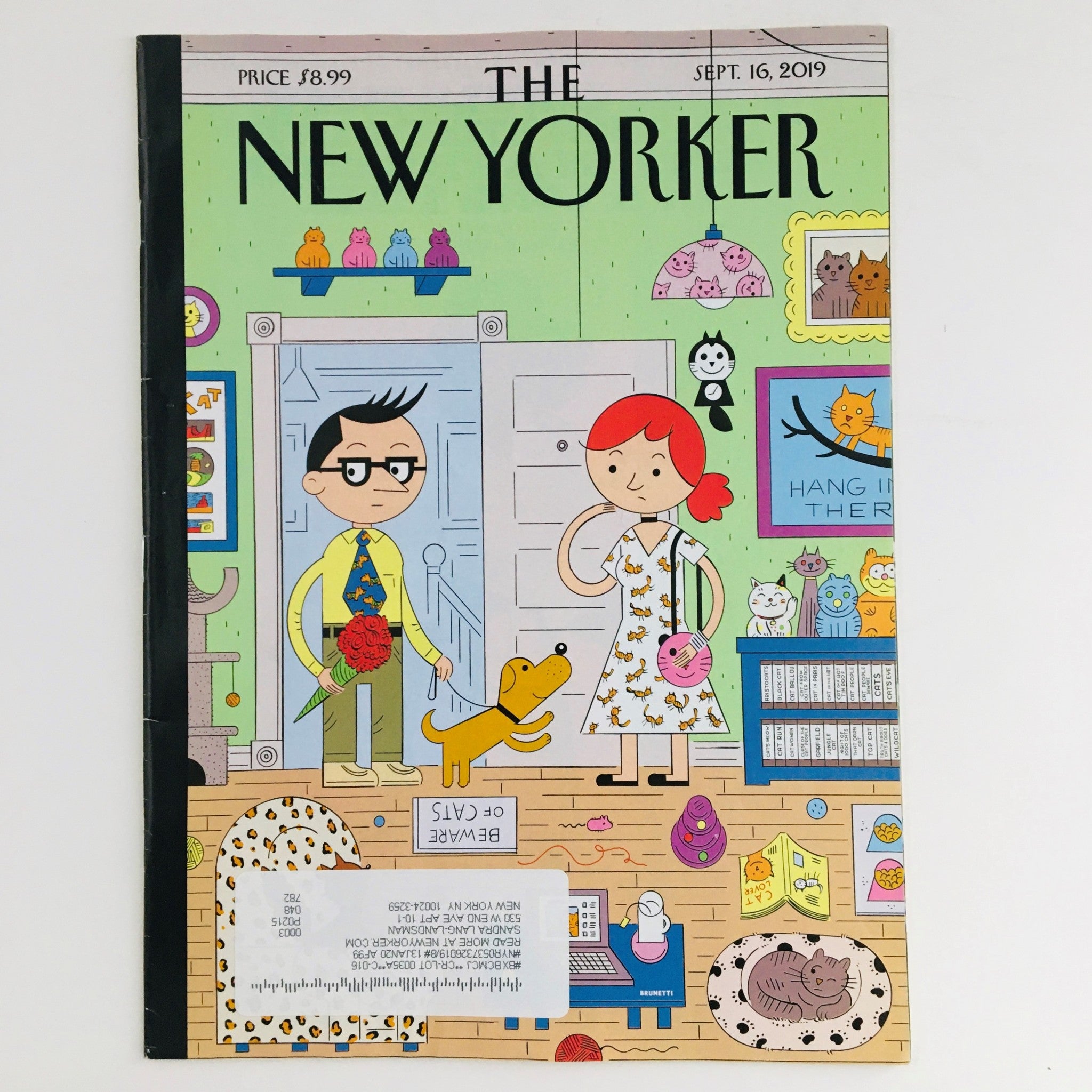 The New Yorker September 16 2019 Full Magazine Theme Cover by Ivan Brunetti VG