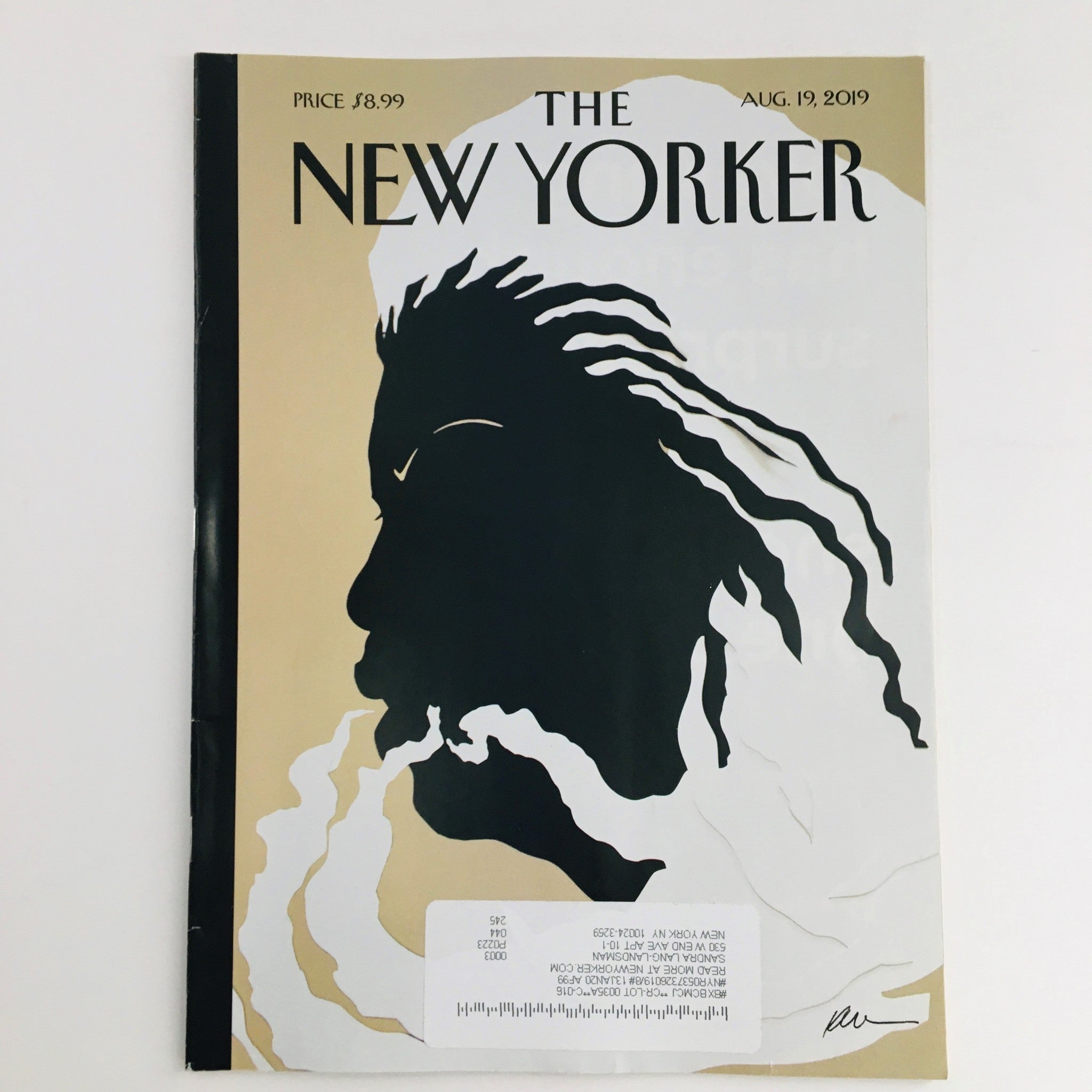 The New Yorker August 19 2019 Full Magazine Theme Cover by Kara Walker VG