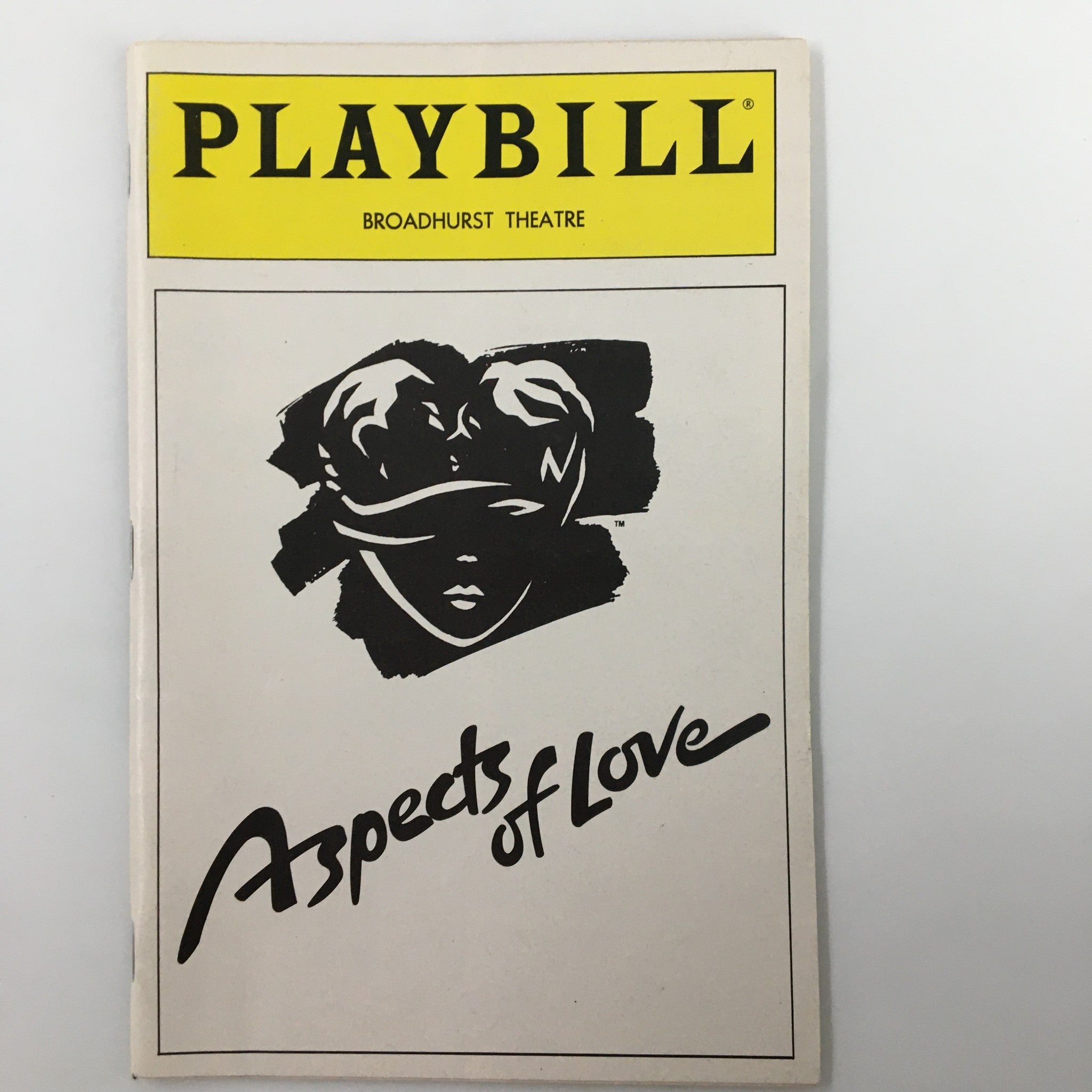 1990 Playbill Broadhurst Theatre Ann Crumb in Aspects of Love by Trevor Nunn