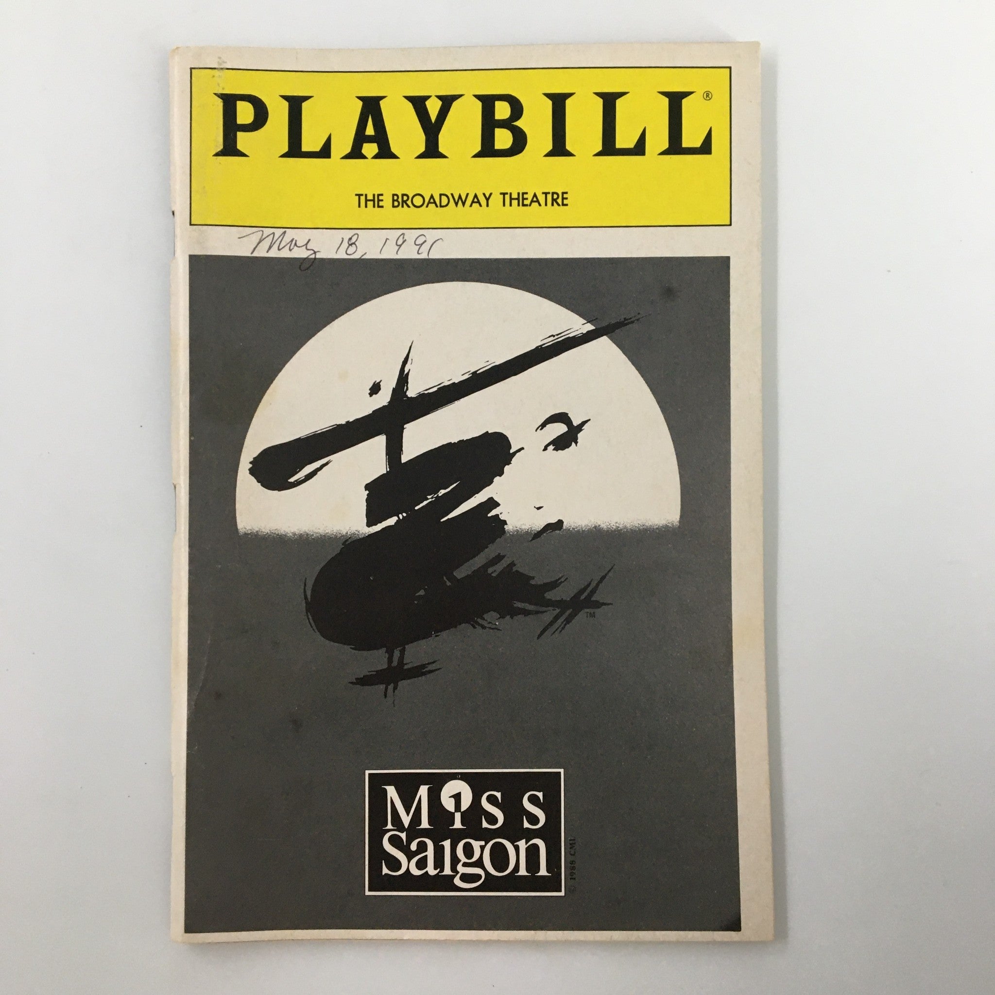 1991 Playbill The Broadway Theatre Kam Cheng in Miss Saigon A Musical