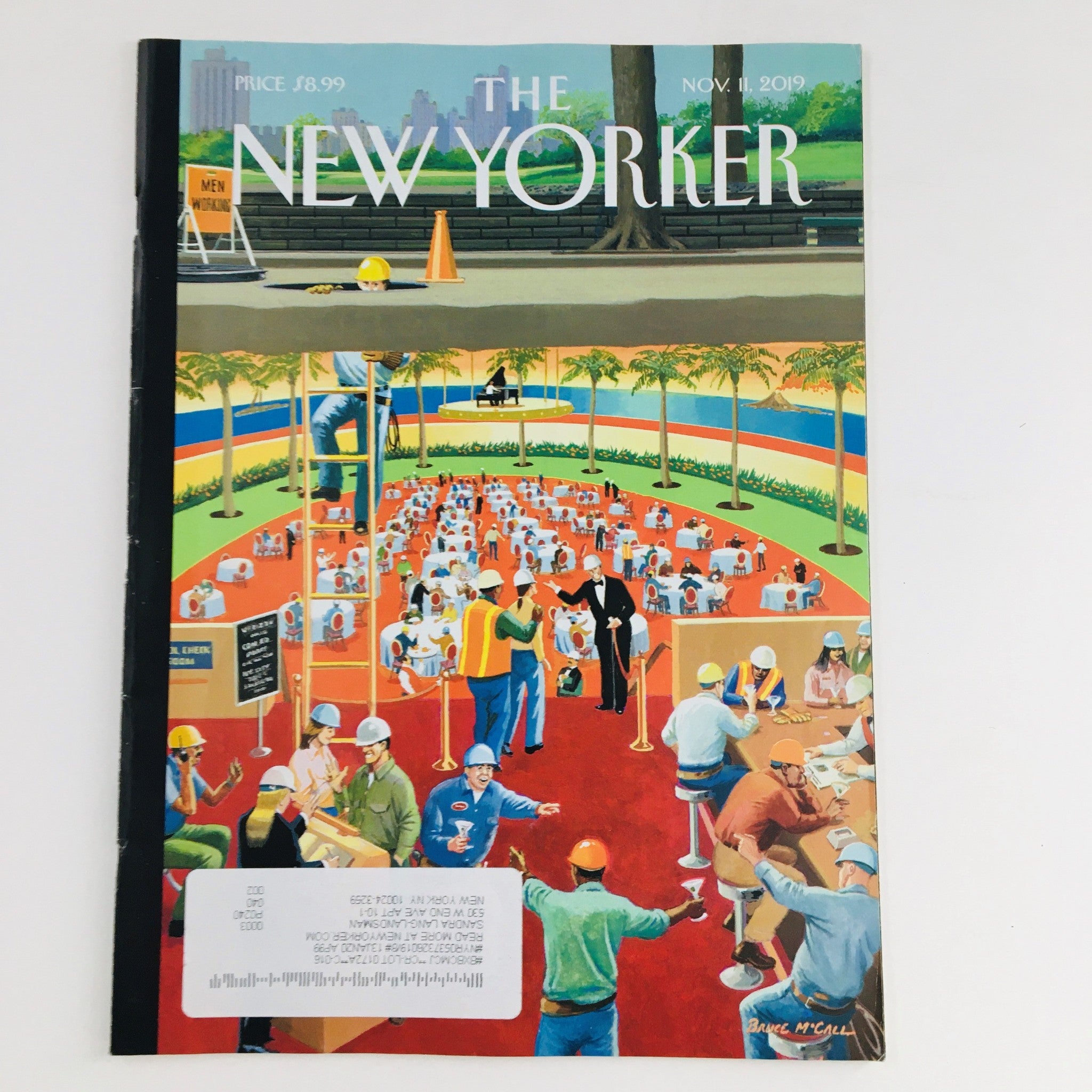 The New Yorker November 11 2019 Full Magazine Theme Cover by Bruce McCall VG