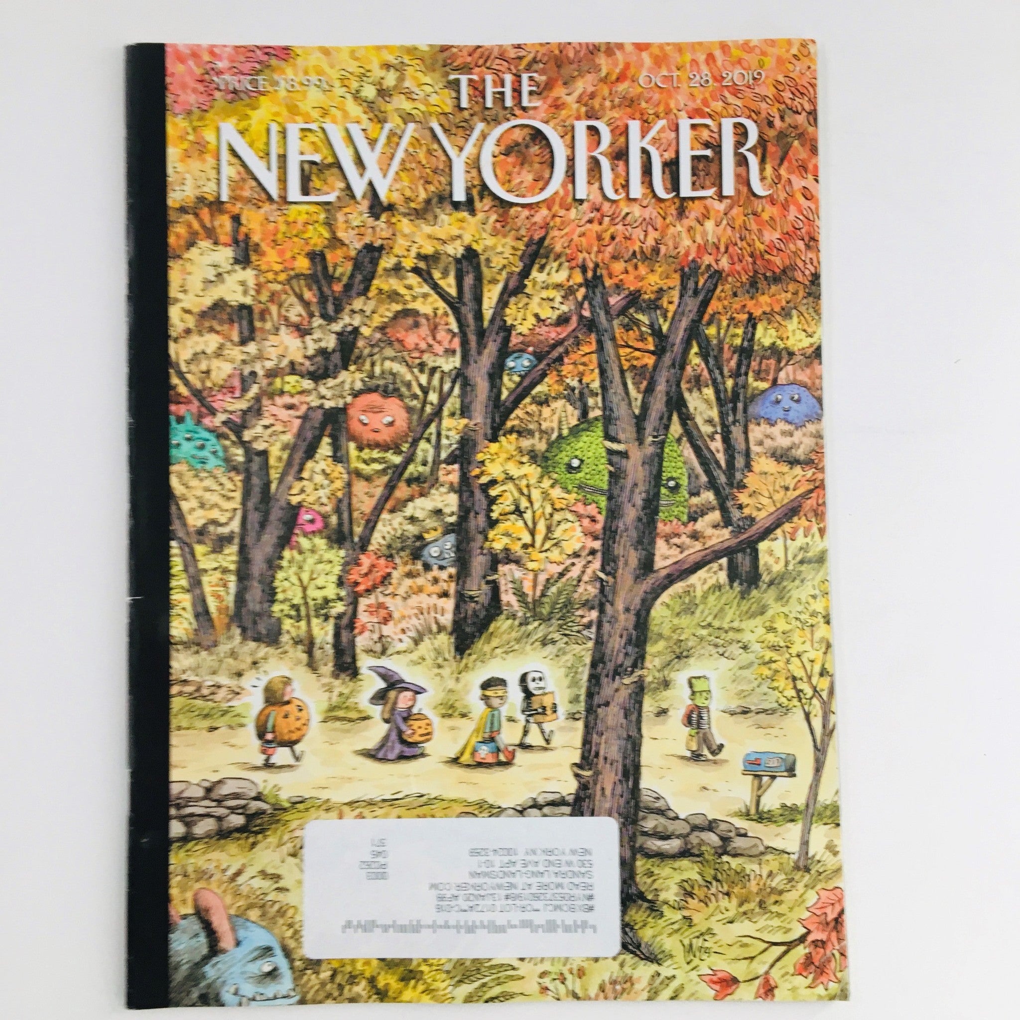 The New Yorker October 28 2019 Full Magazine Theme Cover by Liniers VG