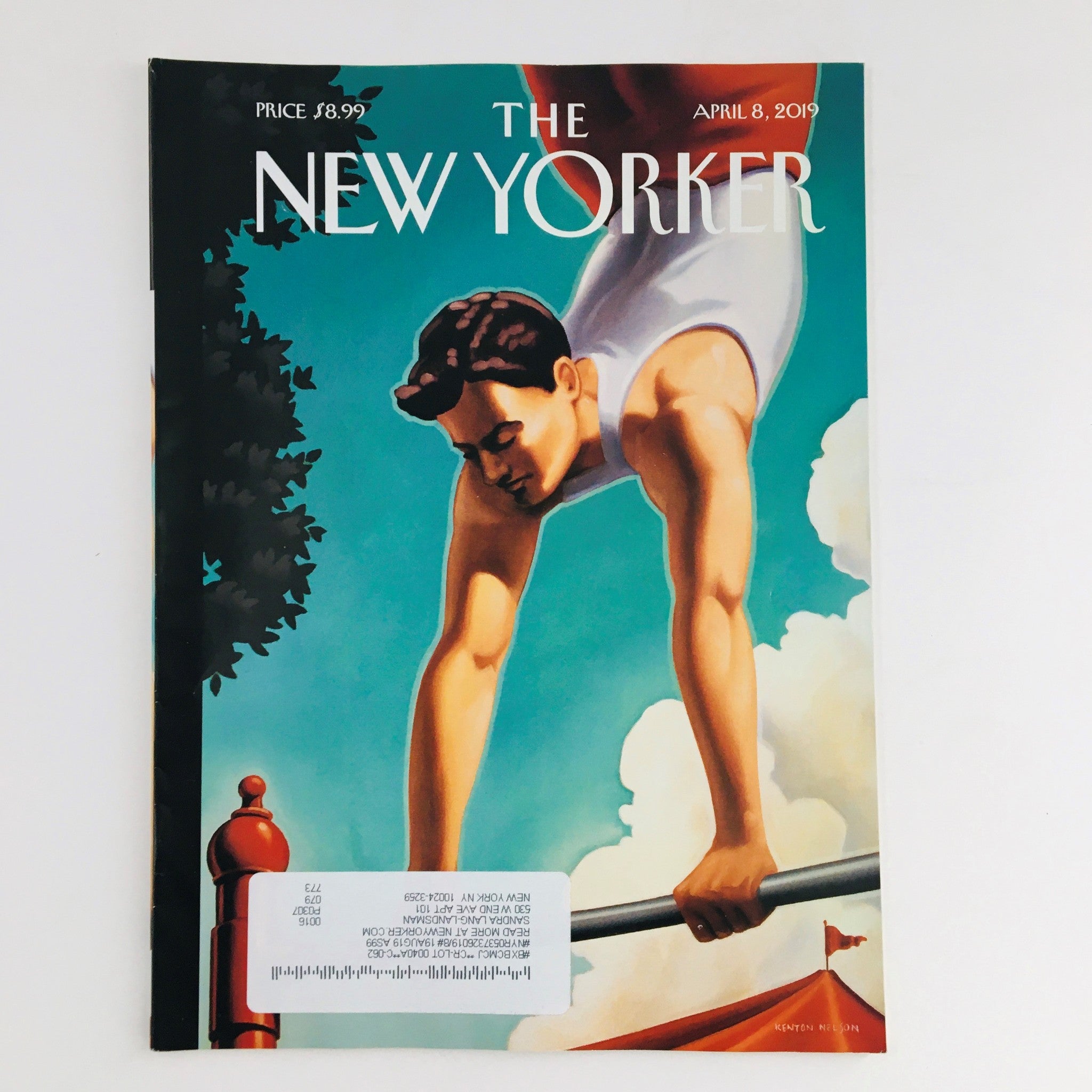 The New Yorker April 8 2019 Full Magazine Theme Cover by Kenton Nelson VG