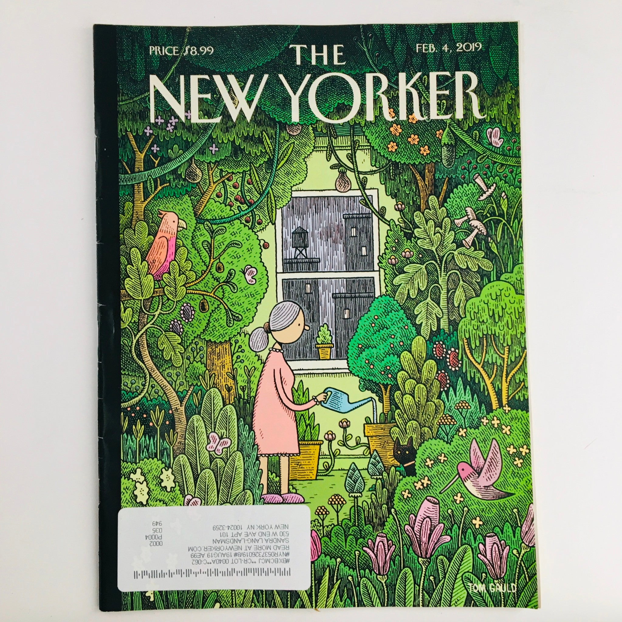 The New Yorker February 4 2019 Full Magazine Theme Cover by Tom Gauld VG