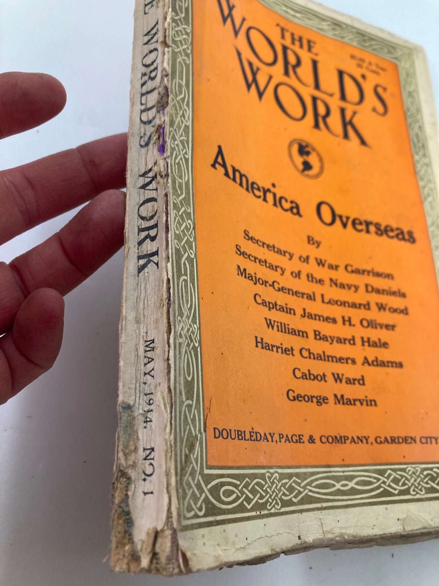 VTG The World's Work Magazine May 1914 America Overseas No Label