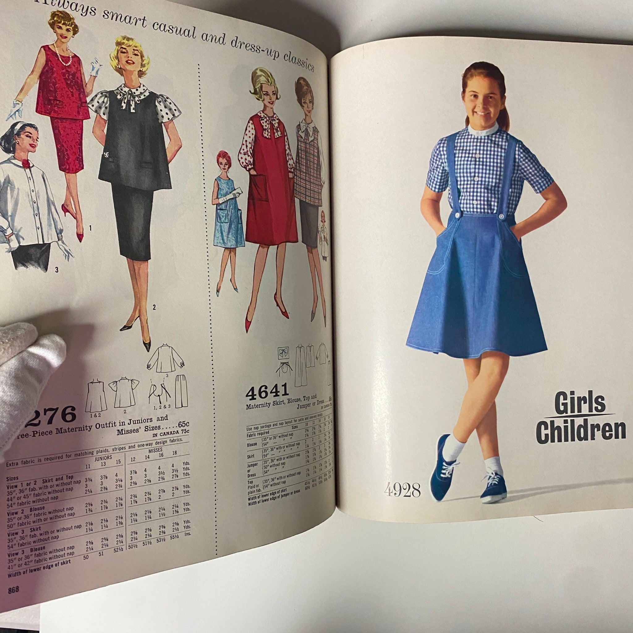 1963 July Simplicity Sew Giant Catalog presenting fashionable children's clothing designs, including dresses and outfits perfect for kids.