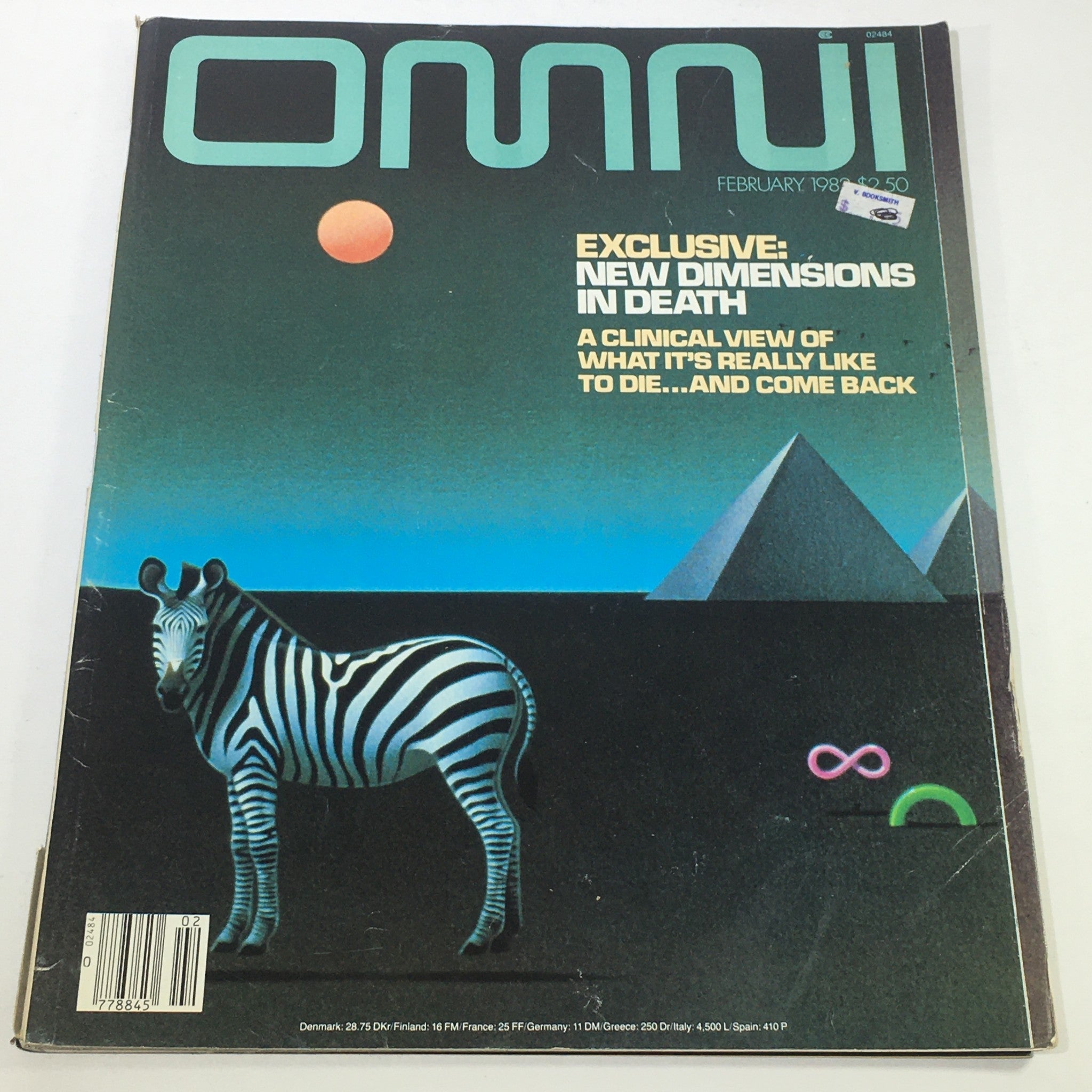 VTG Omni Magazine: February 1982 - Exclusive: New Dimensions In Death / No Label