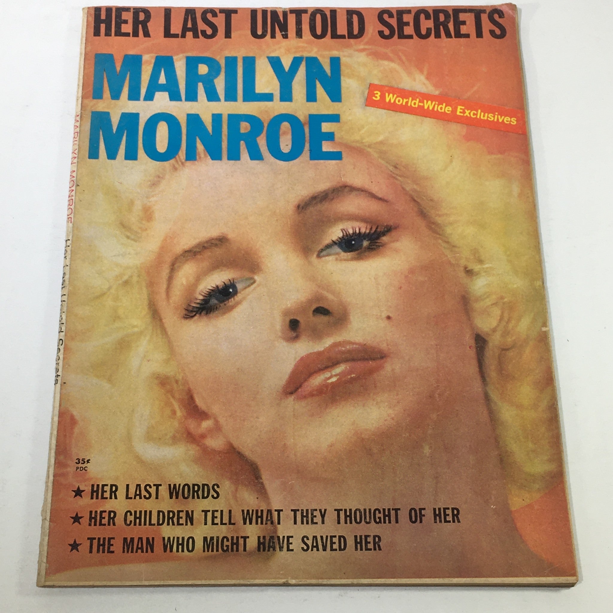 VTG 1962 Marilyn Monroe's Her Last Untold Secrets / 3 World-Wide Exclusives