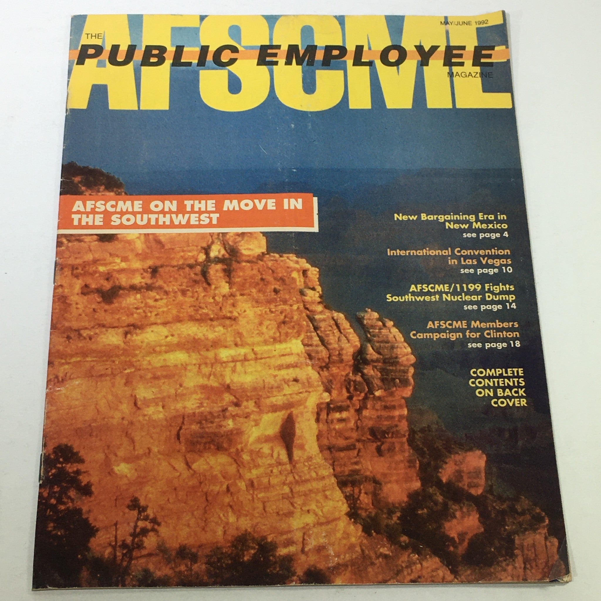 VTG The Public Employee Magazine: May-June 1992 - AFSCME On The Move @ Southwest