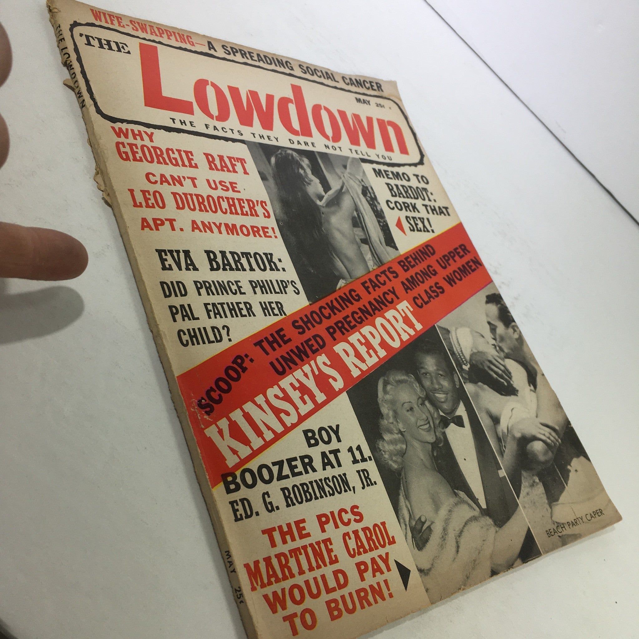 VTG The Lowdown Magazine: May 1958 - Ed G. Robinson Jr. / Martin Carol The Pics