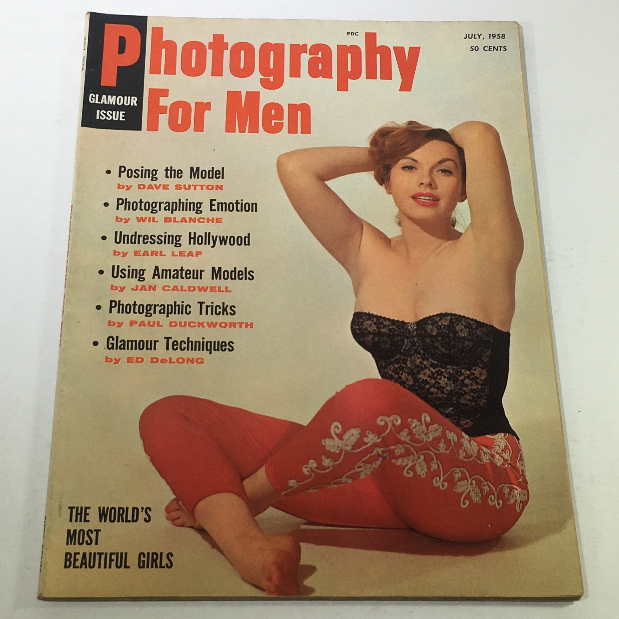 VTG Photography For Men Glamour Issue Magazine: July 1958 - Jayne Mansfield