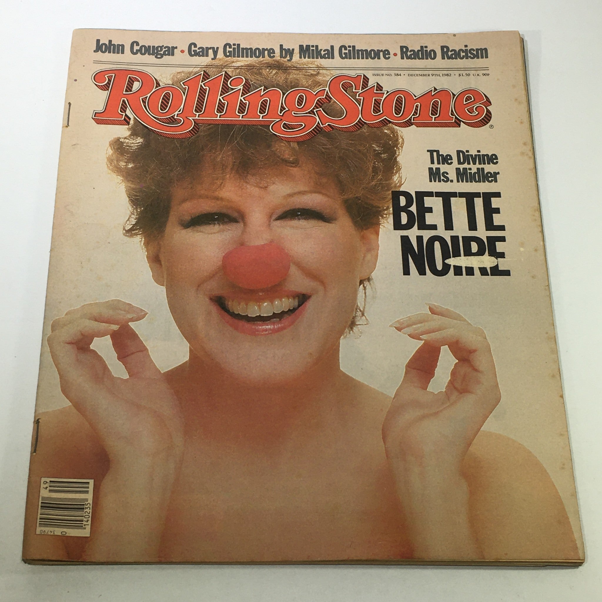 VTG Rolling Stone Magazine: December 9 1982 - Bette Noire, The Divine Ms. Midler