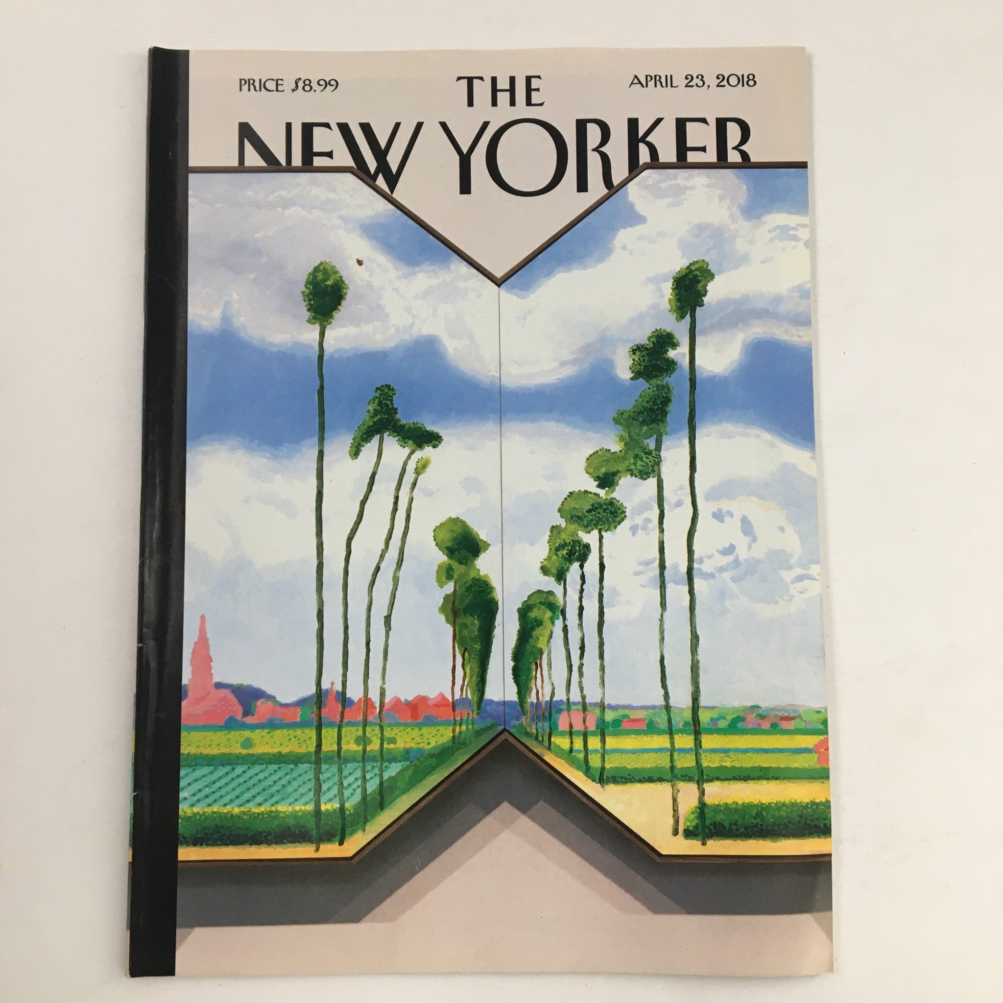 The New Yorker April 23 2018 Full Magazine Theme Cover by David Hockney VG