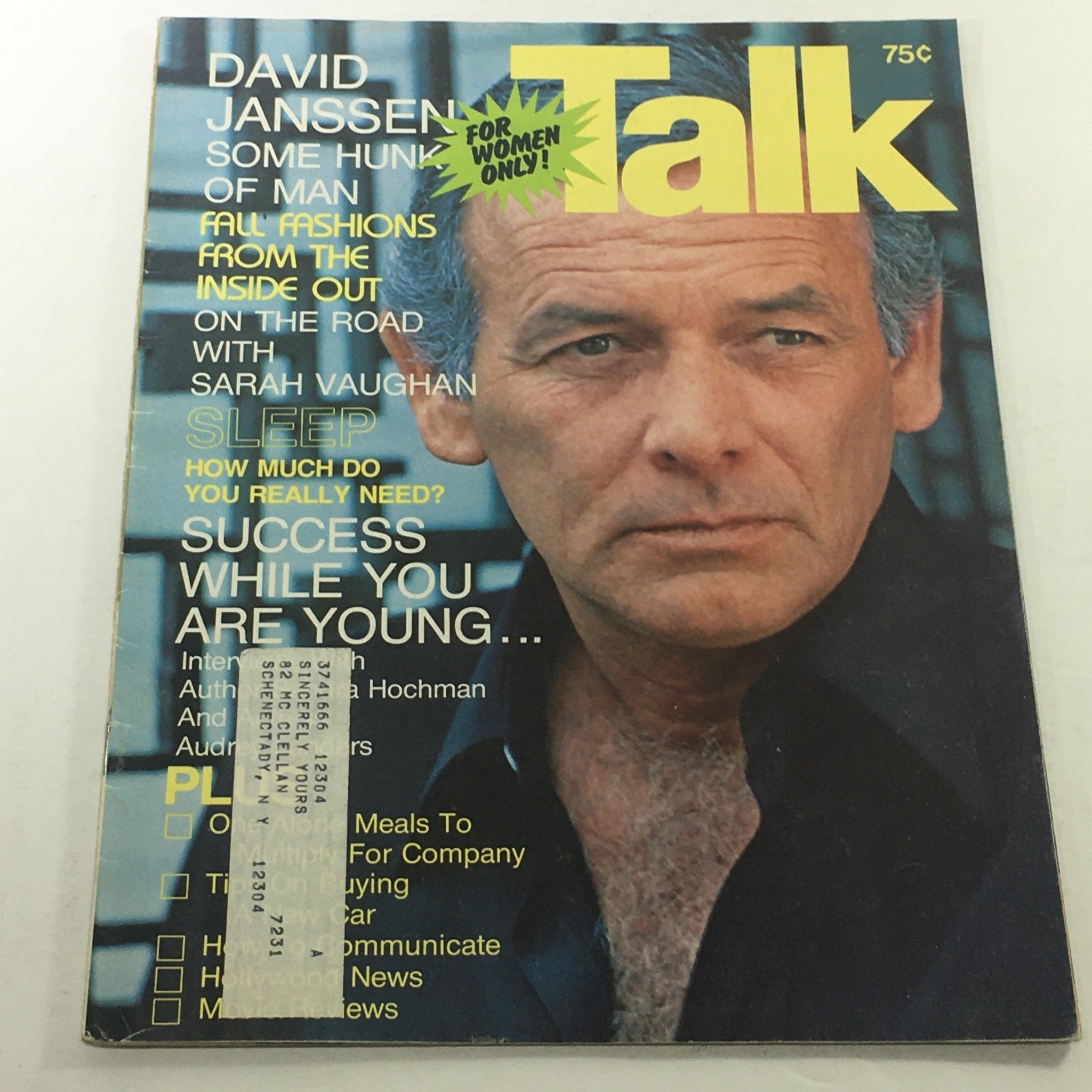 VTG Talk Magazine: October 1976 Vol. VII Issue X - David Janssen / Sarah Vaughan