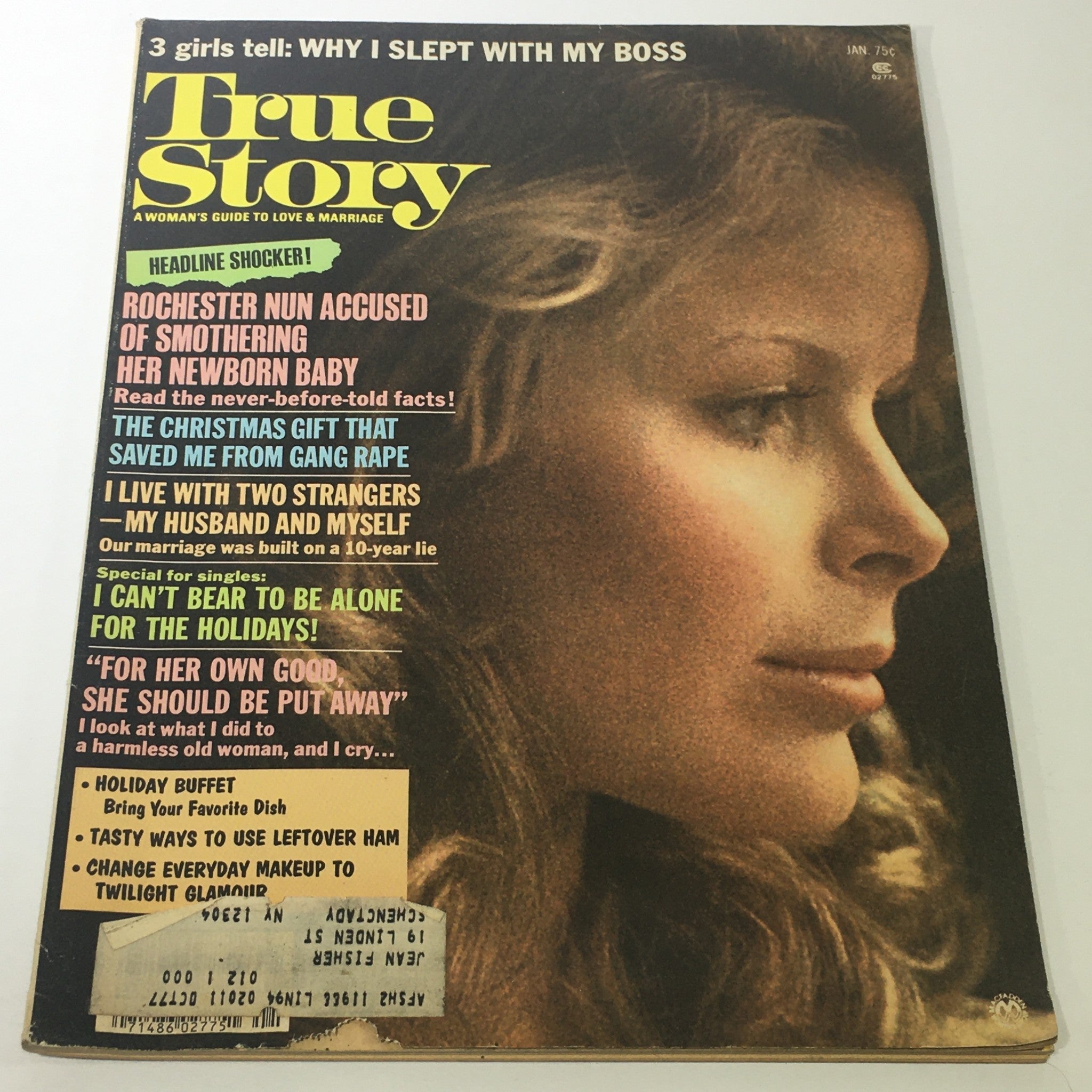 VTG True Story Magazine January 1977 - Women's Guide To Love & Marriage