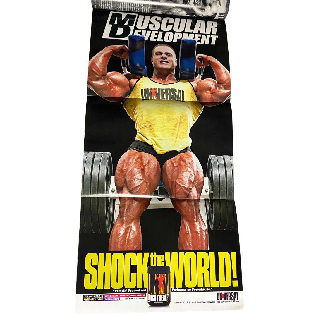 Muscular Development Magazine April 2012 Evan Centopani w Poster No Label