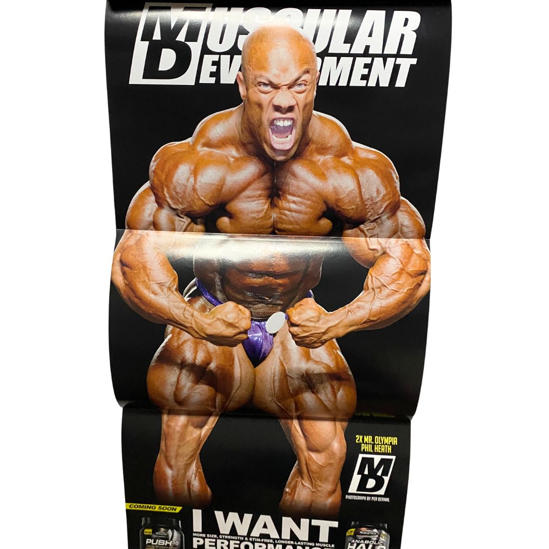 Muscular Development Magazine January 2013 Phil Heath w Poster No Label