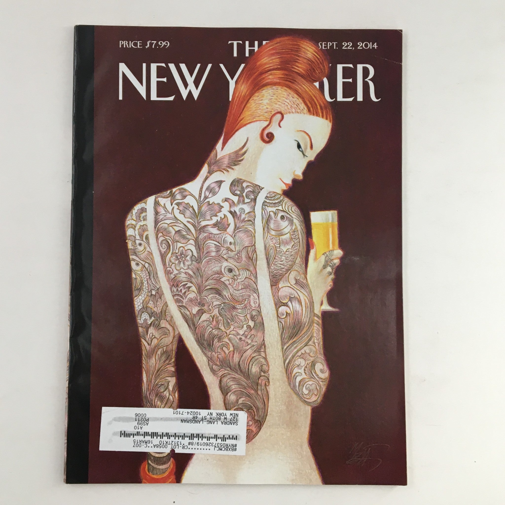 The New Yorker September 22 2014 Full Magazine Theme Cover by Lorenzo Mattotti