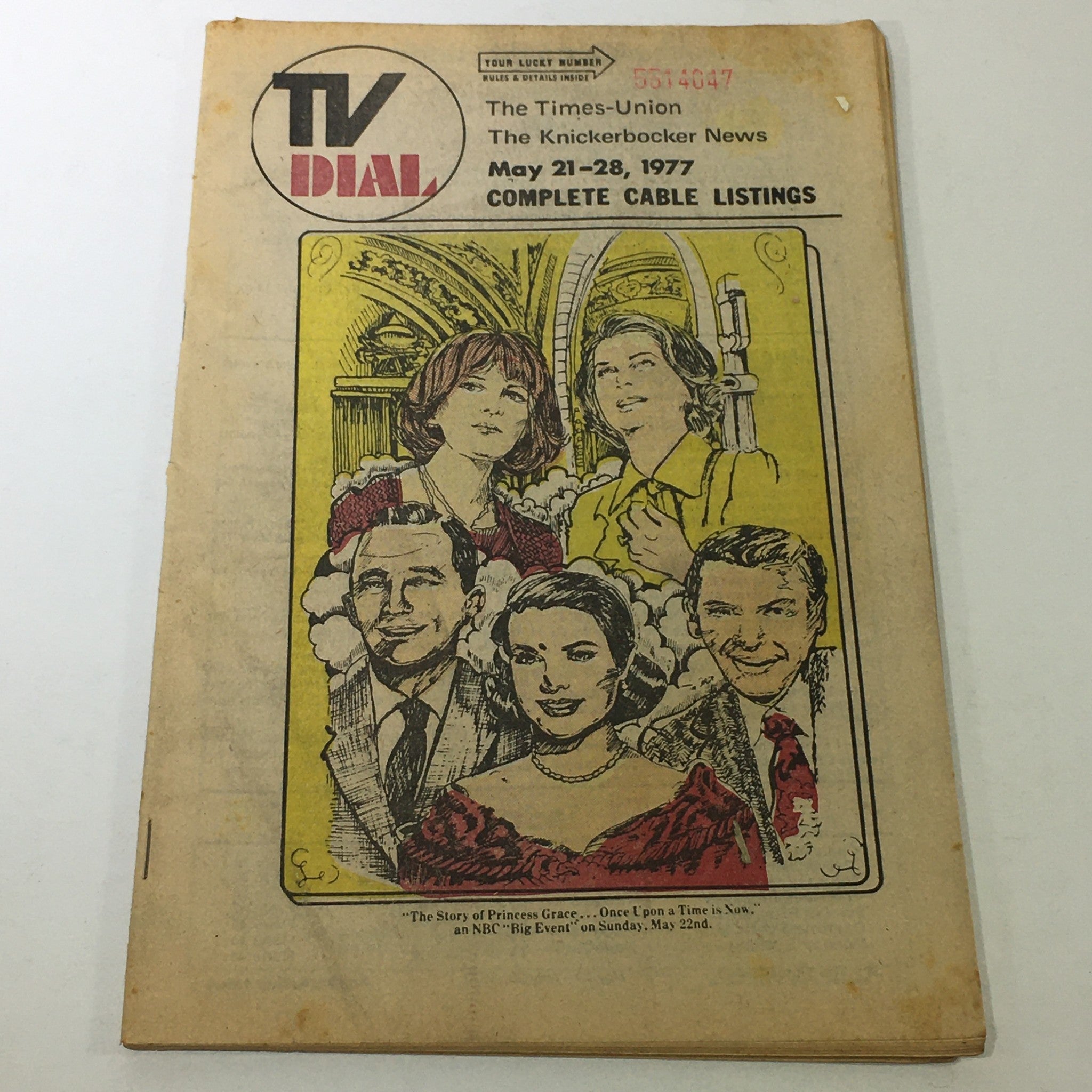 VTG TV Dial The Knickerbocker News May 21-28 1977 Complete Cable Listings