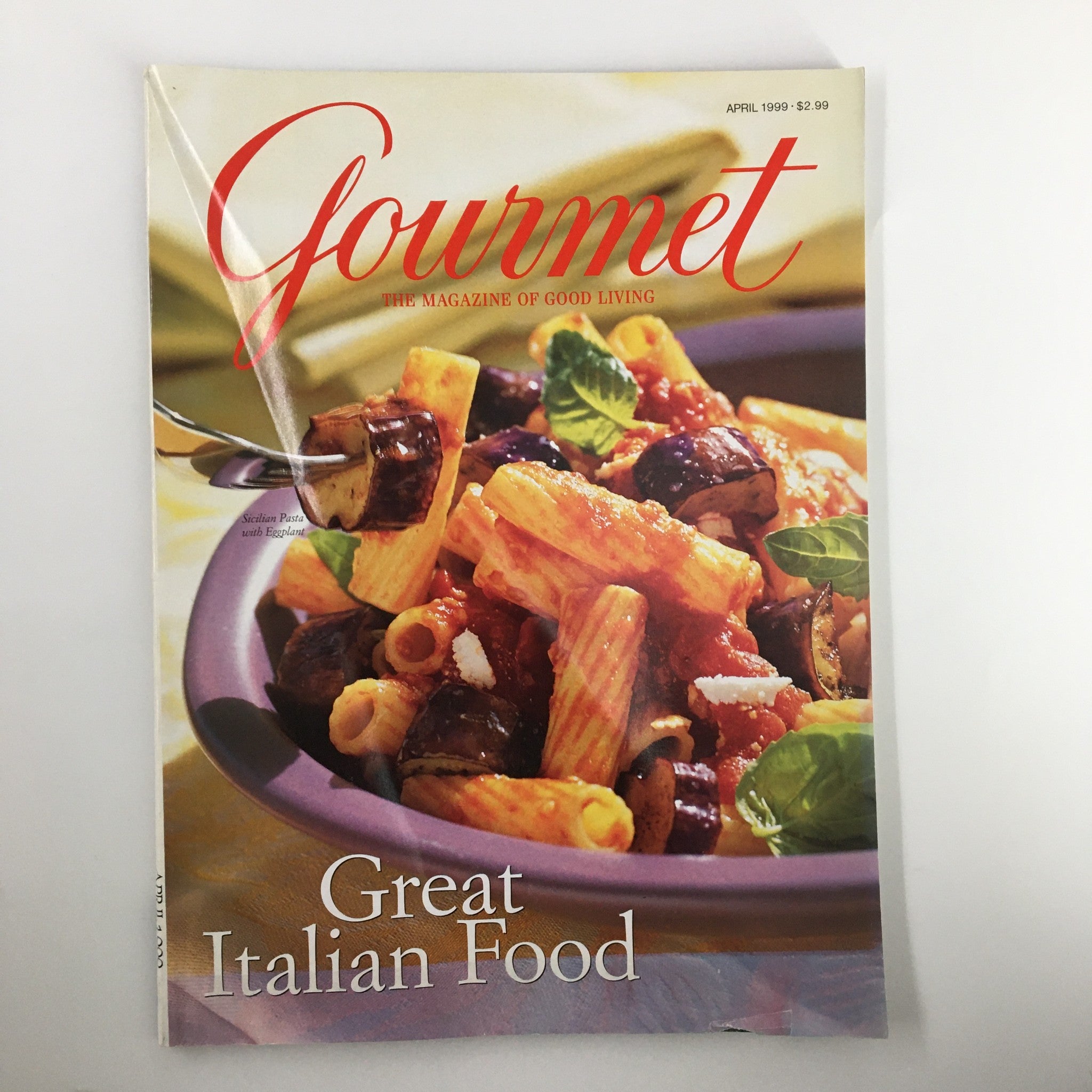 Gourmet Magazine April 1999 Primavera Sunny Flavors of Sicily No Label