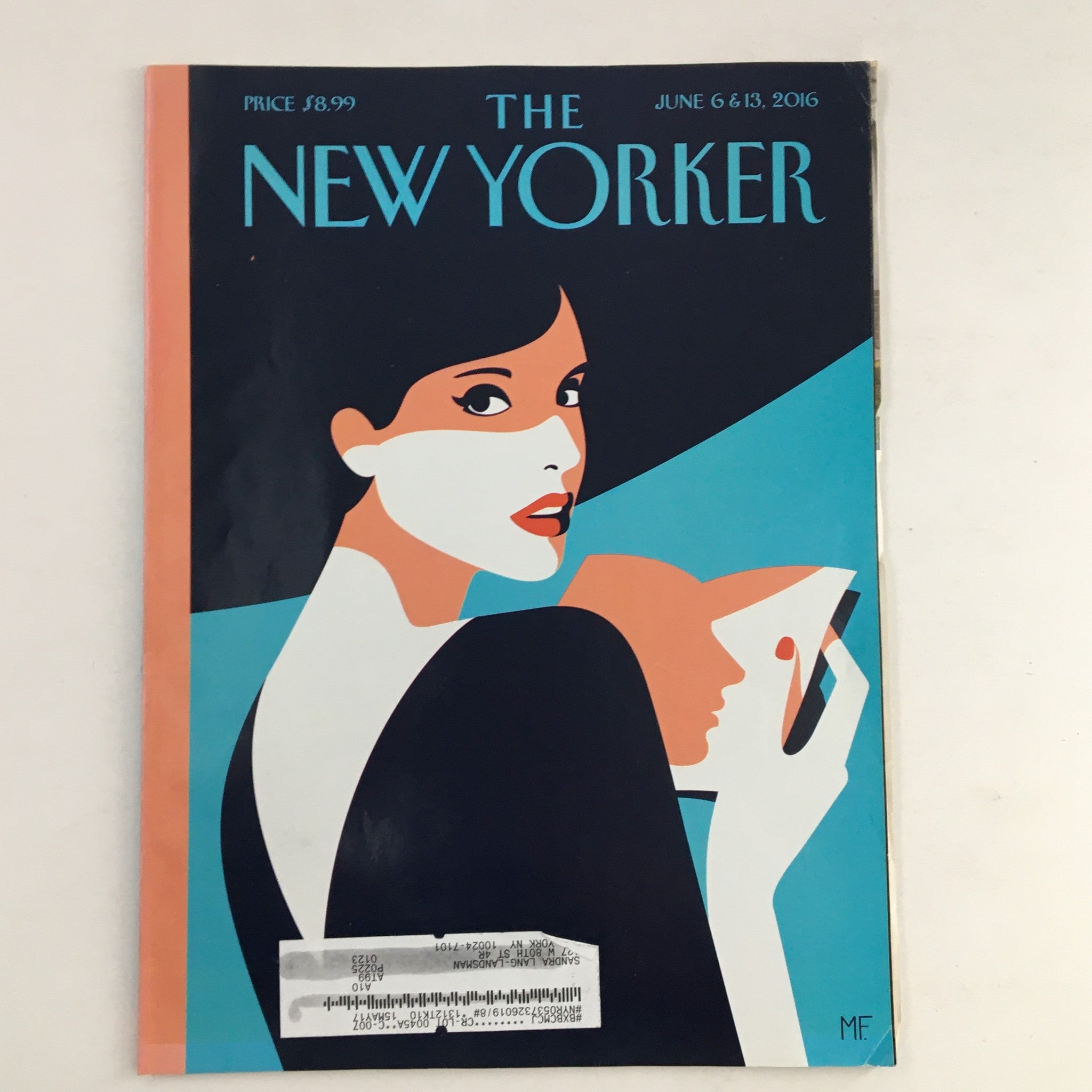 The New Yorker Full Magazine June 6 2016 Reflection Cover by Malika Favre