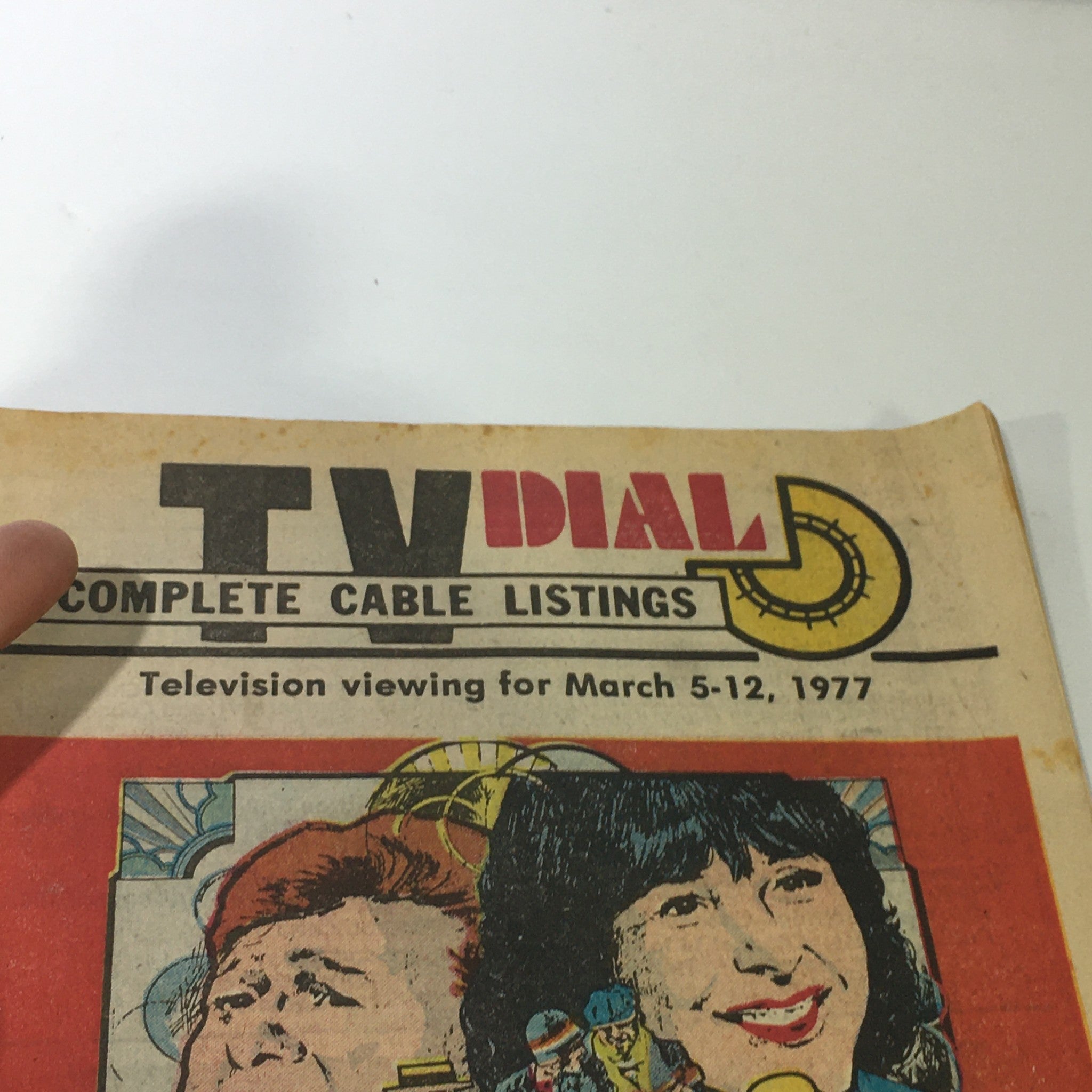 VTG TV Dial Complete Cable Listings March 5-12 1977 Steve & Eydie Cole Porter