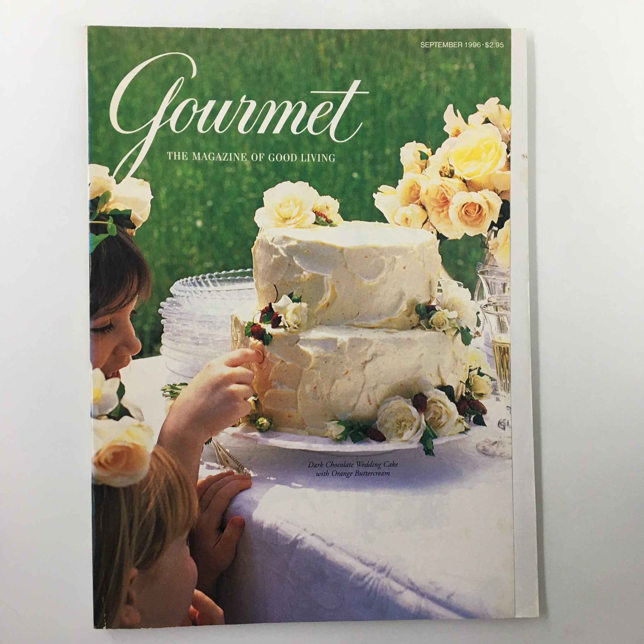 Gourmet Magazine September 1996 Dark Chocolate Wedding Cake No Label