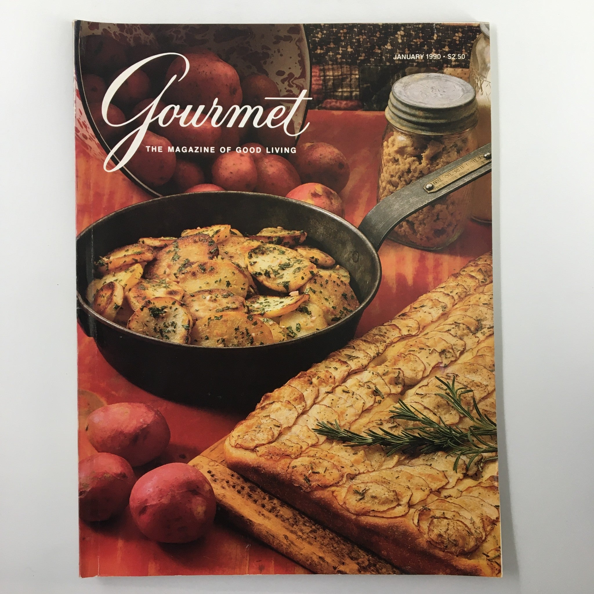 Gourmet Magazine January 1990 A Finger-Food Buffet for Super Bowl No Label