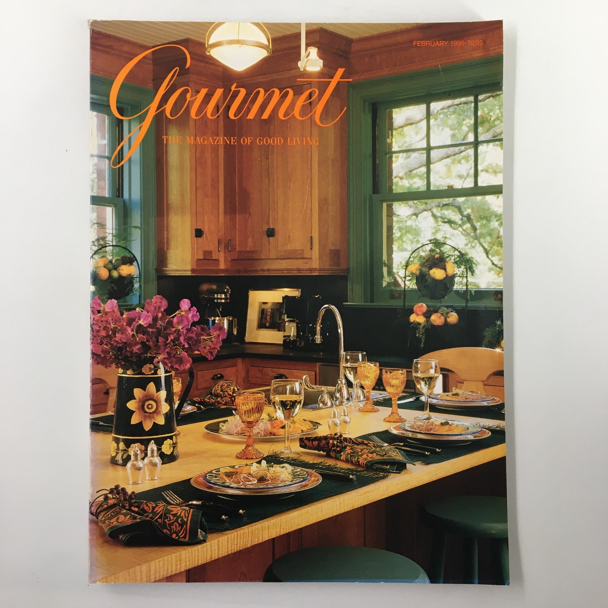 Gourmet Magazine February 1995 Braised Veal Shanks and Bread Pudding No Label