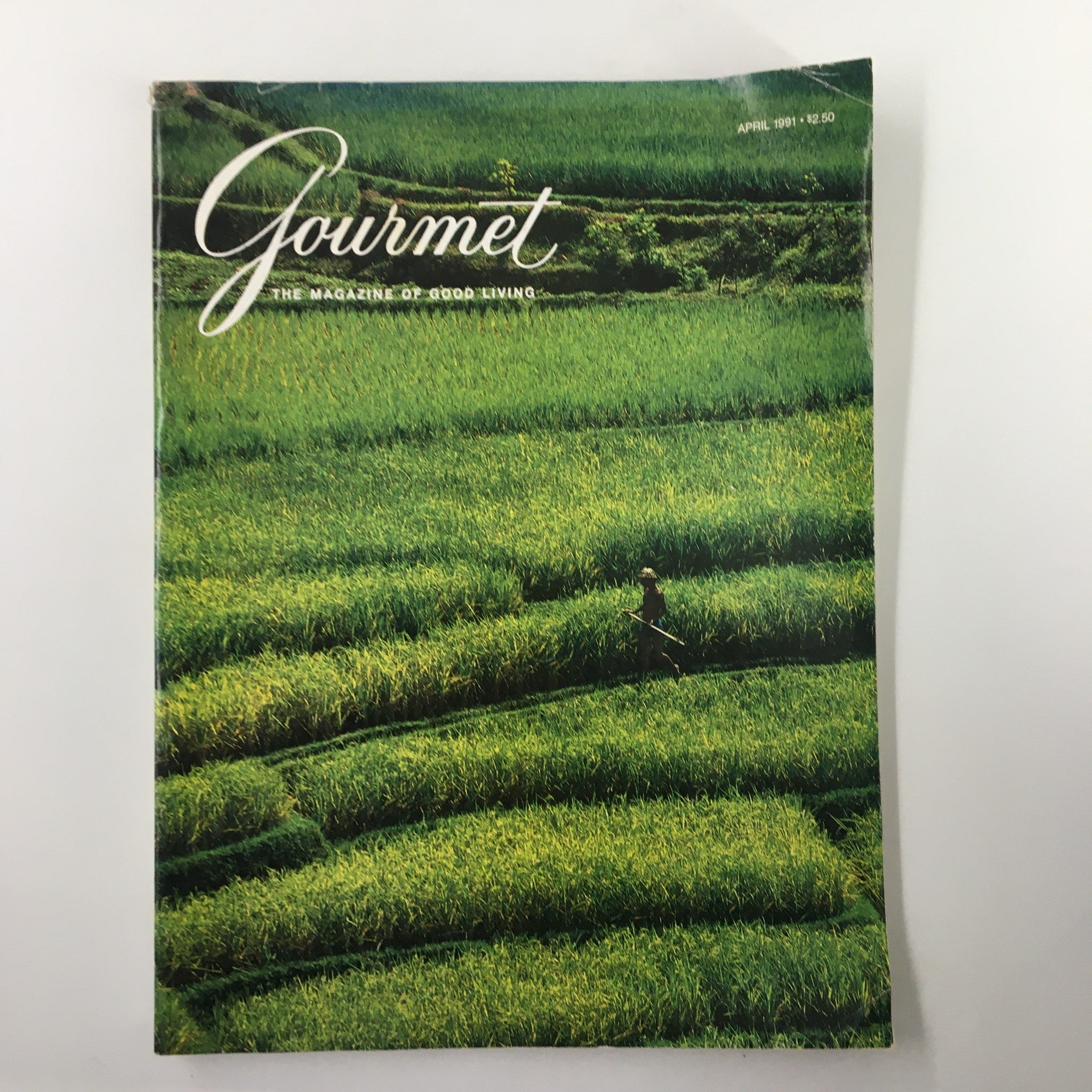 Gourmet Magazine April 1991 The Emerald Geometry of Rice Fields No Label