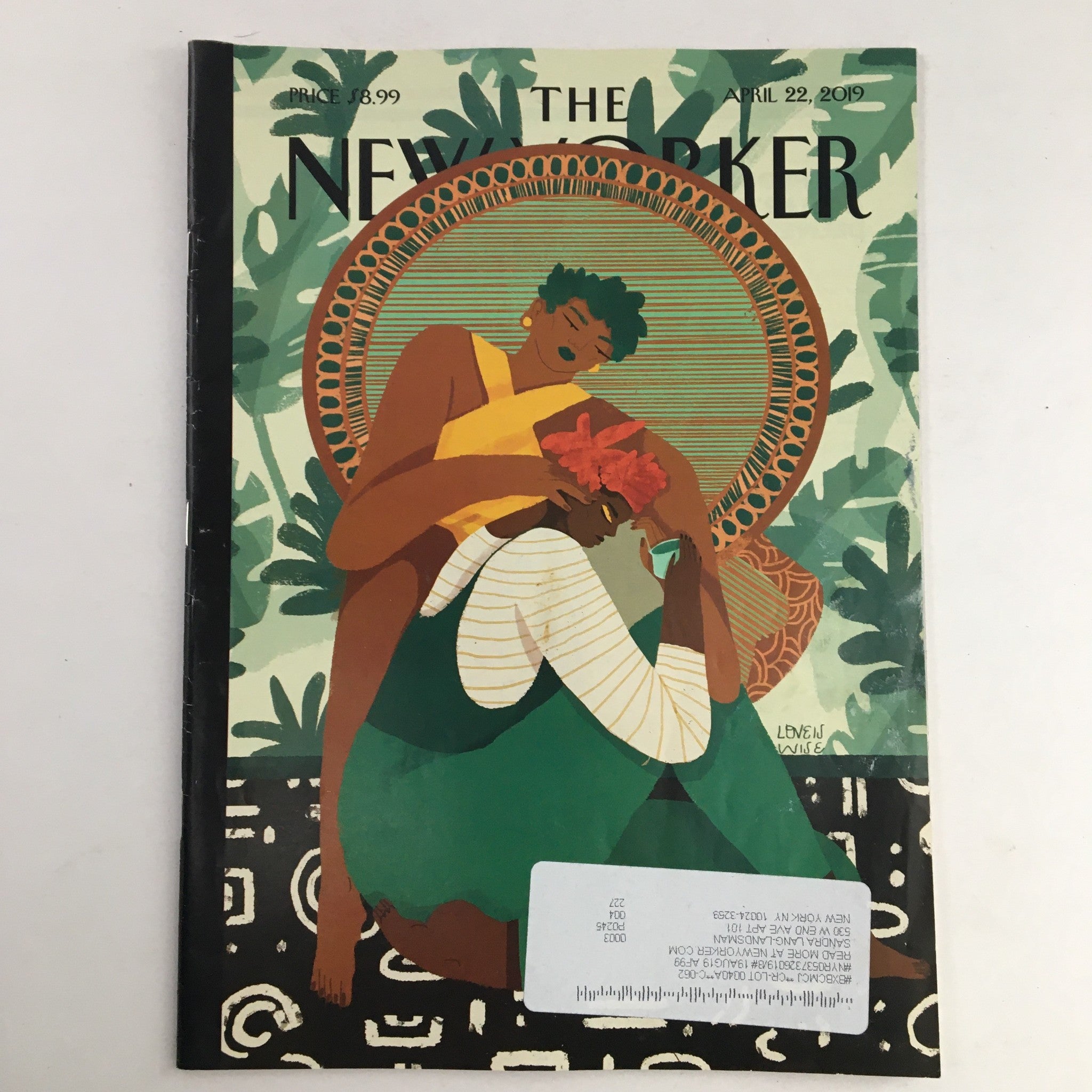 The New Yorker April 22 2019 Full Magazine Theme Cover by Loveis Wise