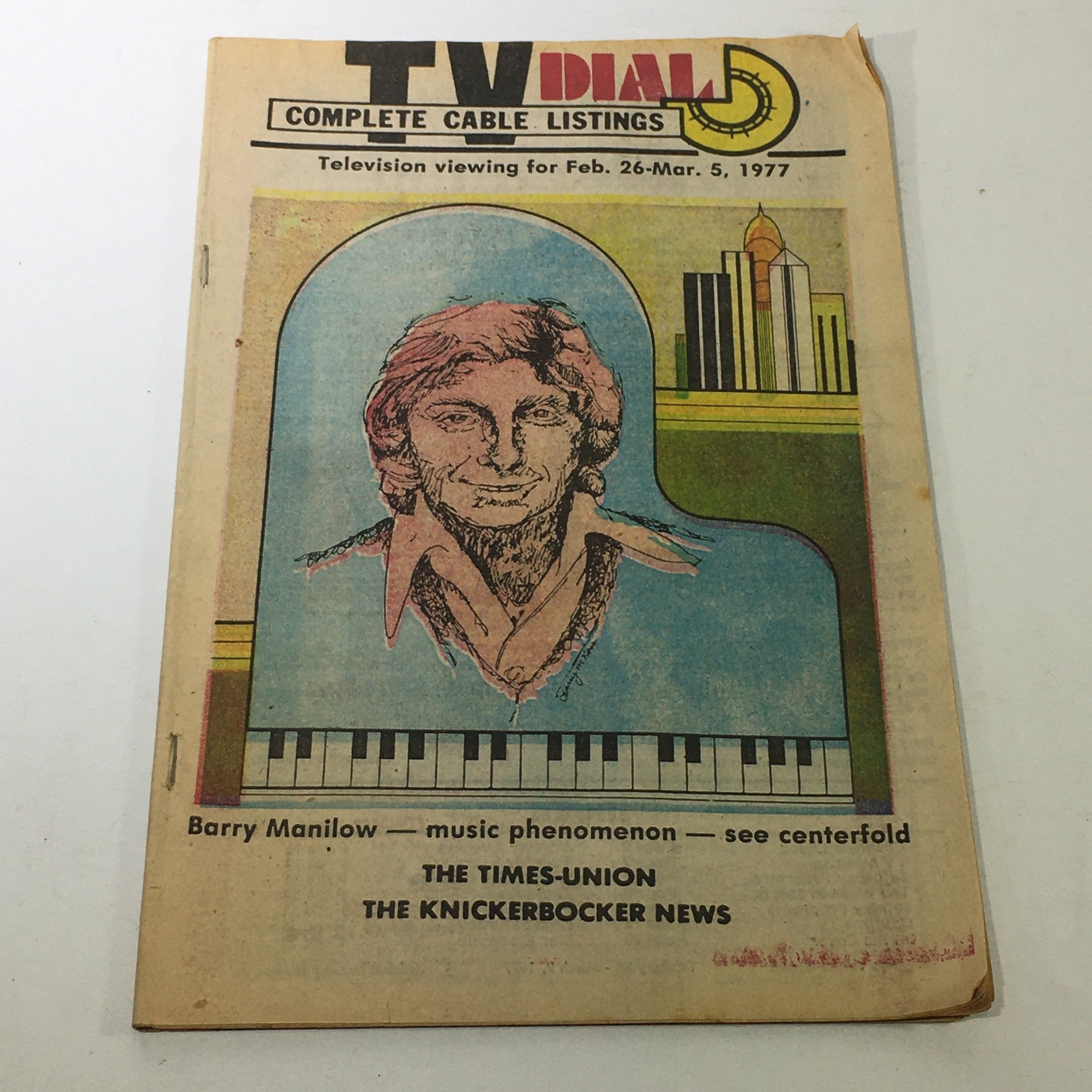 VTG TV Dial Complete Cable Listings February 26-March 5 1977 Barry Manilow