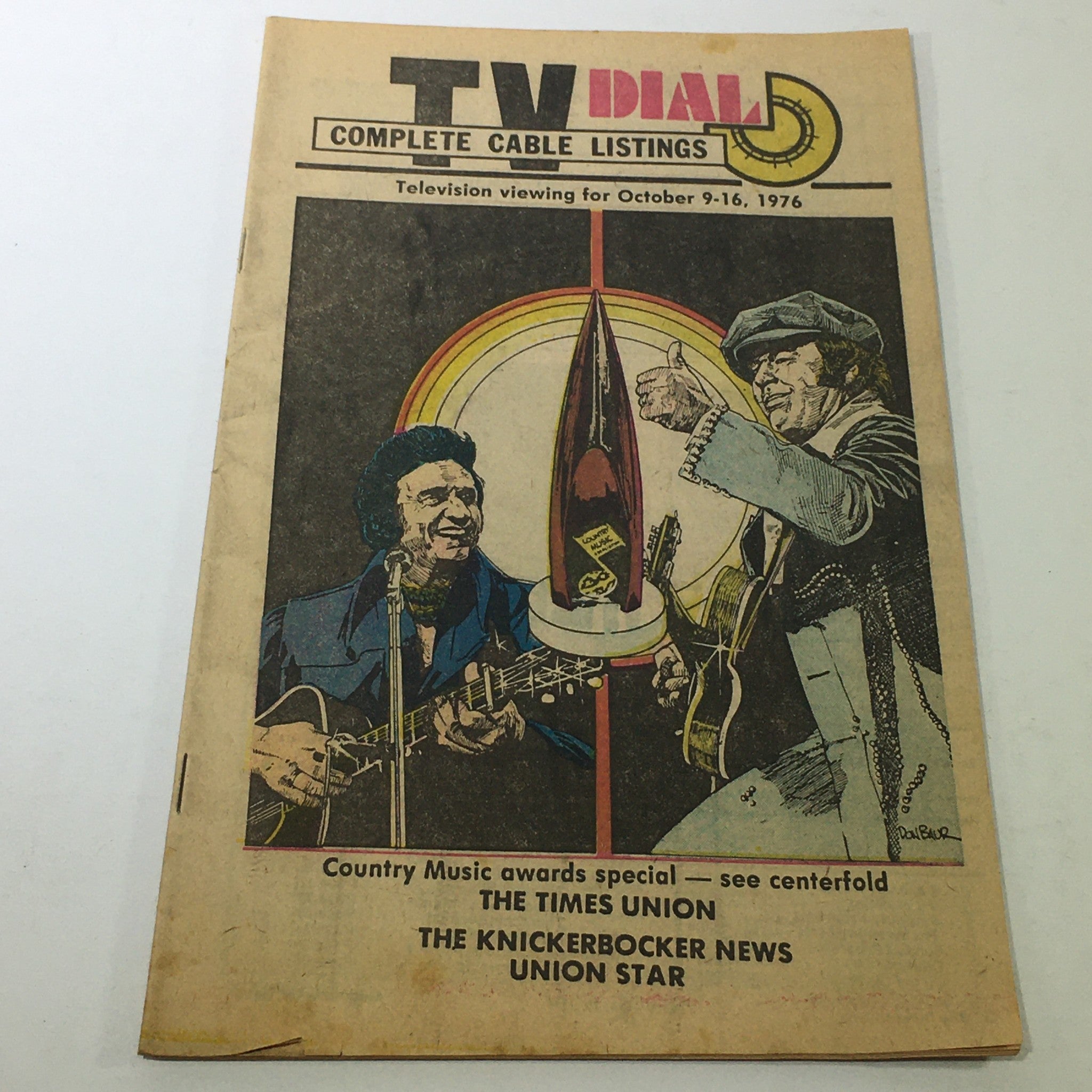 VTG TV Dial Complete Cable Listings October 9-16 1976 Country Music Awards