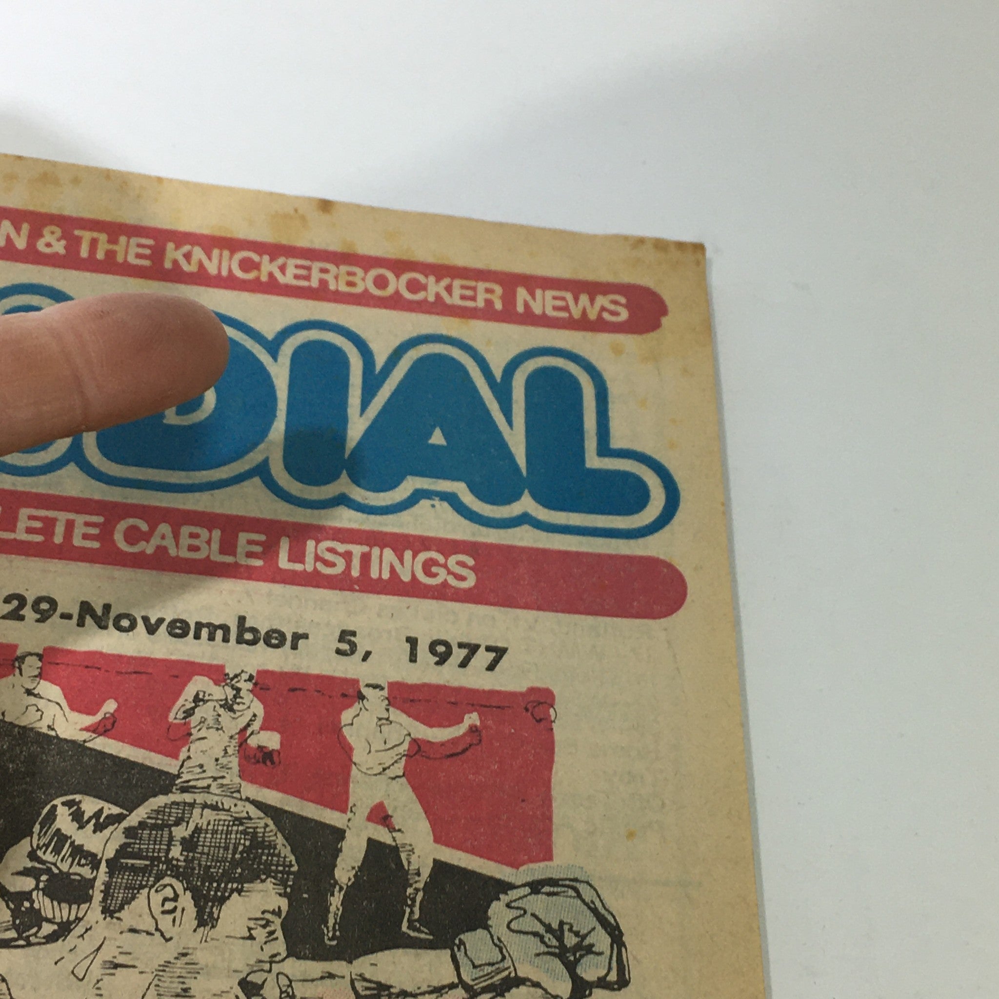 VTG TV Dial Complete Cable Listings October 29-November 5 1977 Ken Norton