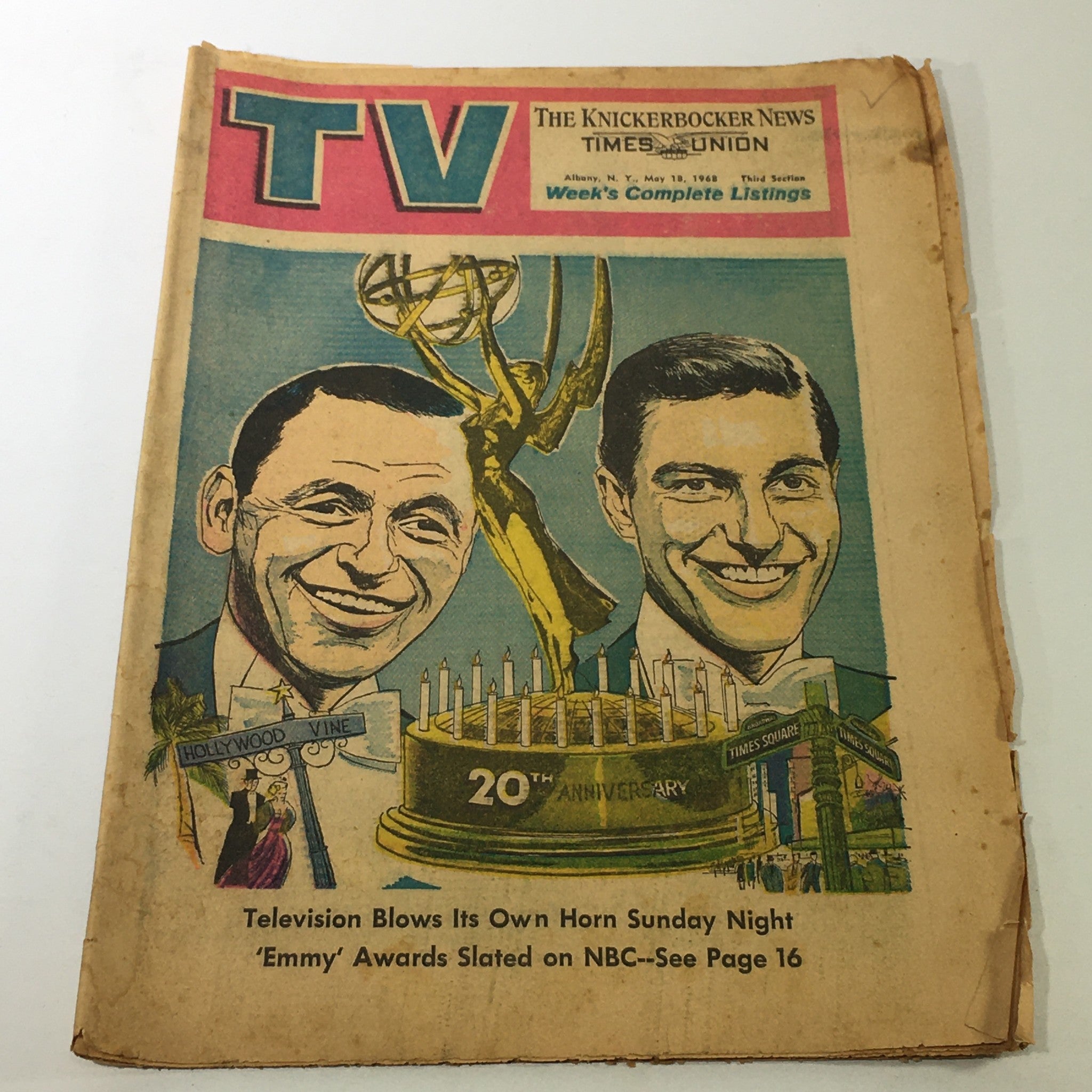 VTG TV Week's Complete Listing May 18 1968 'Emmy' Awards Slated on NBC