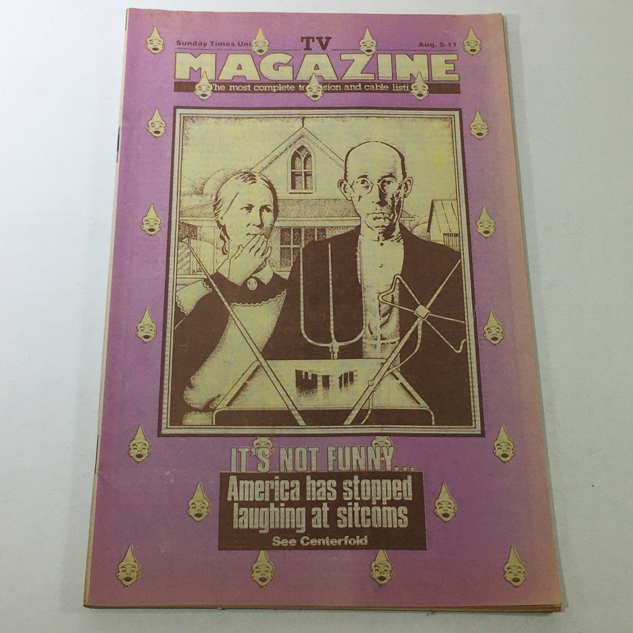 VTG TV Magazine: August 5-11 1984 - America's Stopped Laughing at Sitcoms