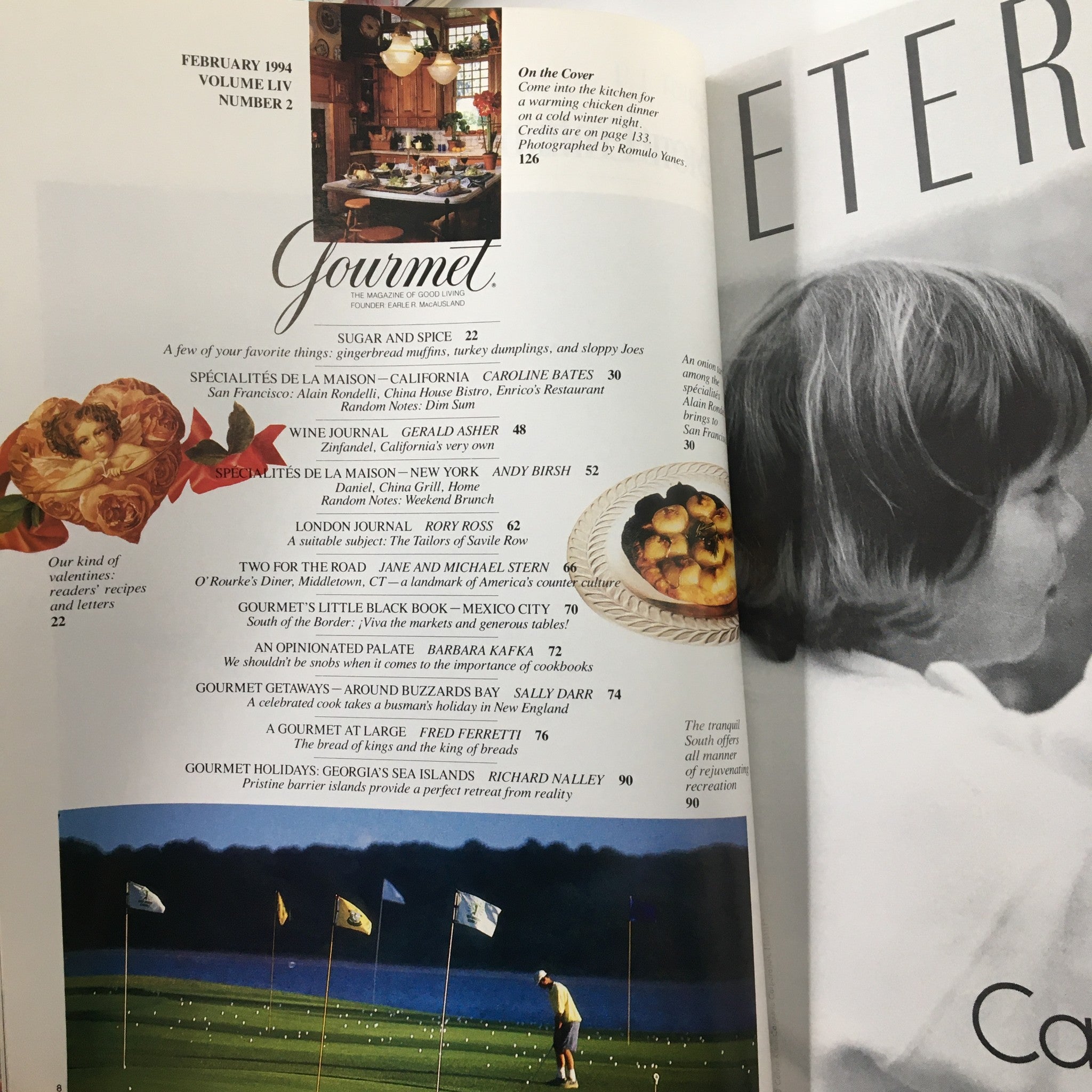 Gourmet Magazine February 1994 Georgia's Sea Islands Pristine Islands No Label