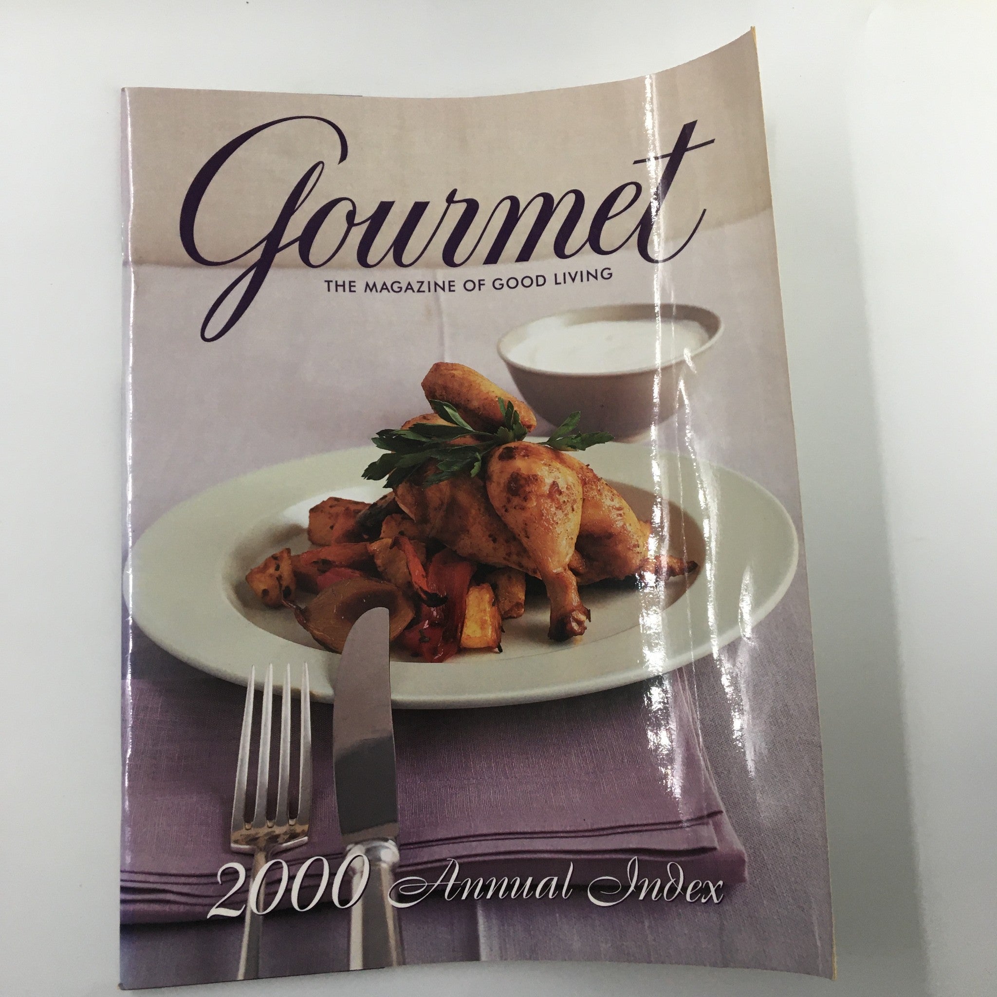 Gourmet Magazine January-December 2000 The Annual Recipe Index No Label