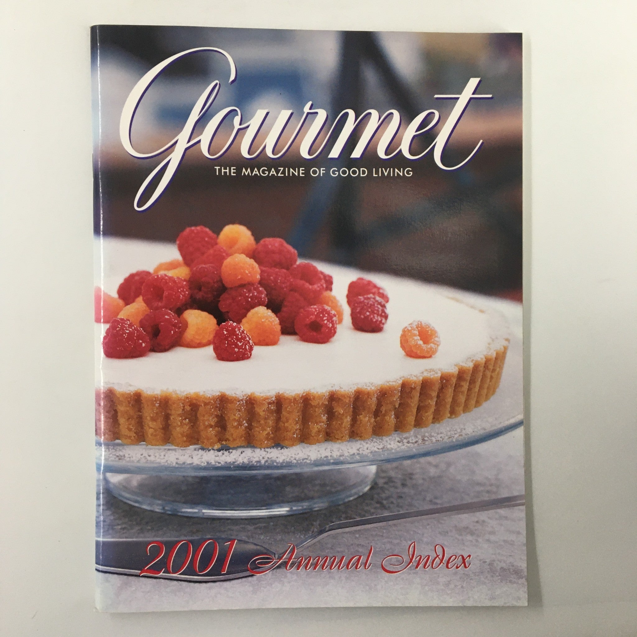 Gourmet Magazine January-December 2001 The Annual Recipe Index No Label