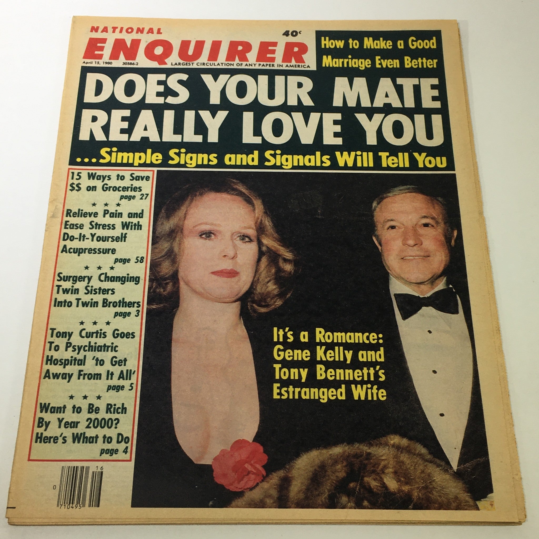 VTG National Enquirer Magazine: April 15 1980 - Gene Kelly & Tony Benett