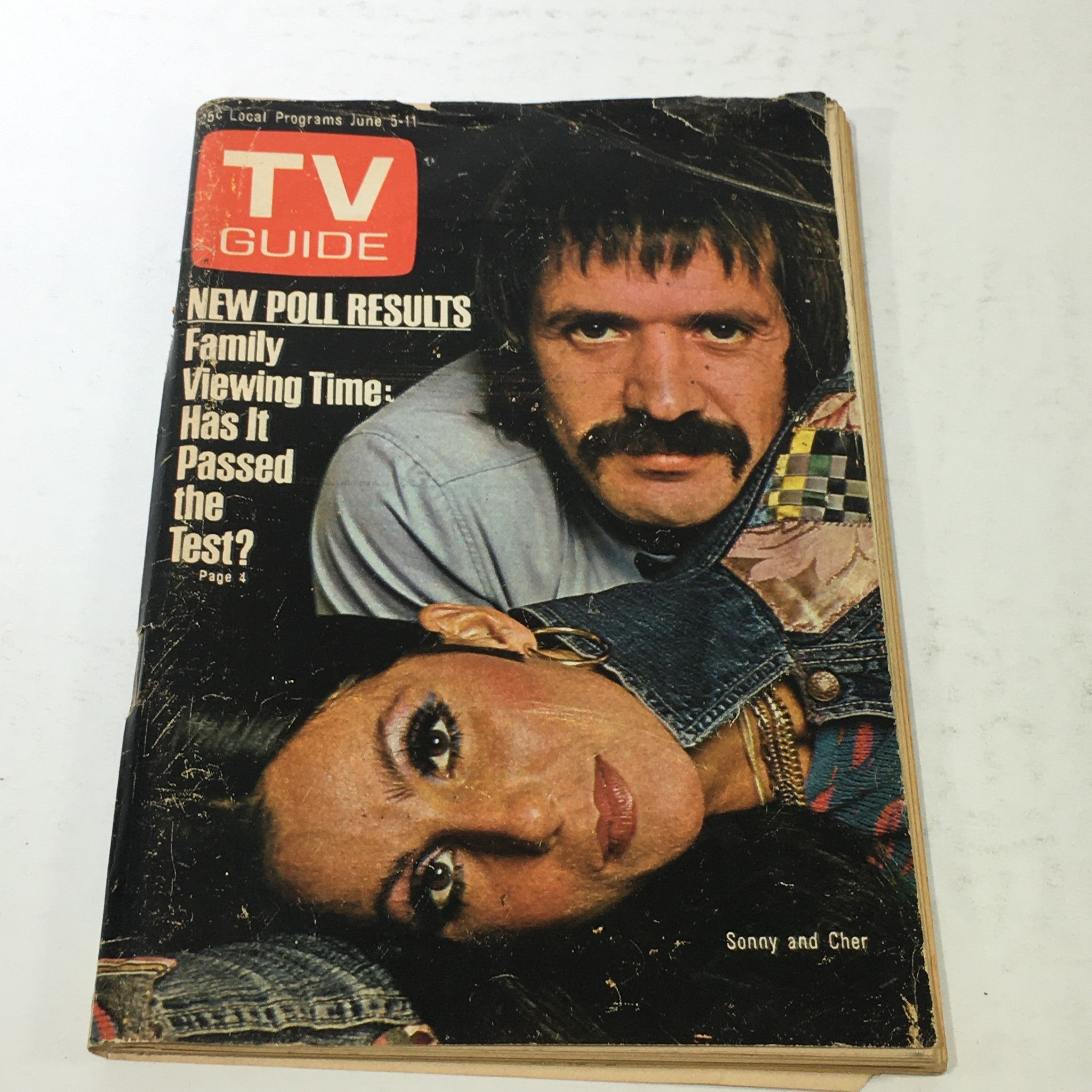 VTG TV Guide Magazine: June 5 1976 - Sonny and Cher / No Label / Newsstand