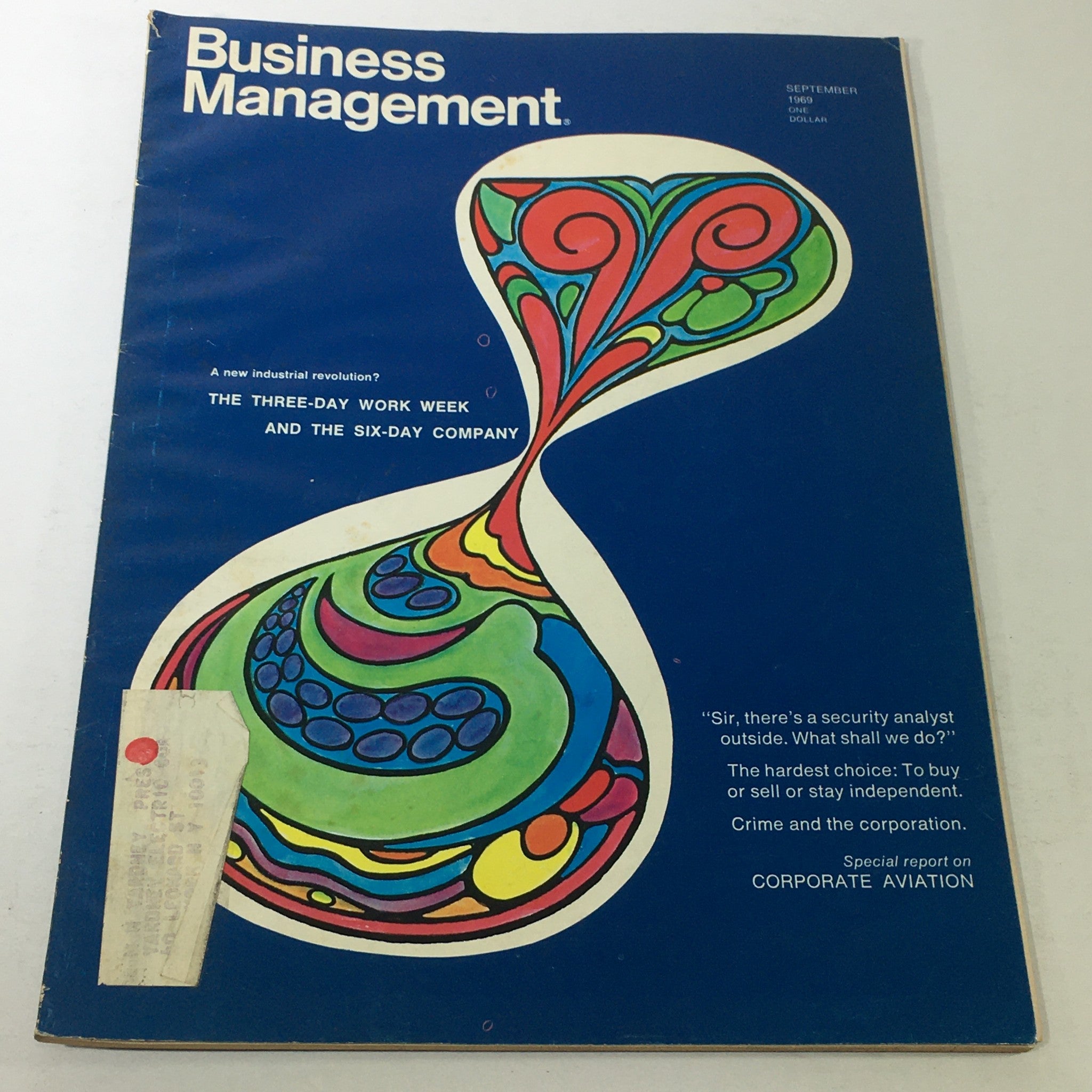 VTG Business Management Magazine: September 1969 - Corporate Aviation