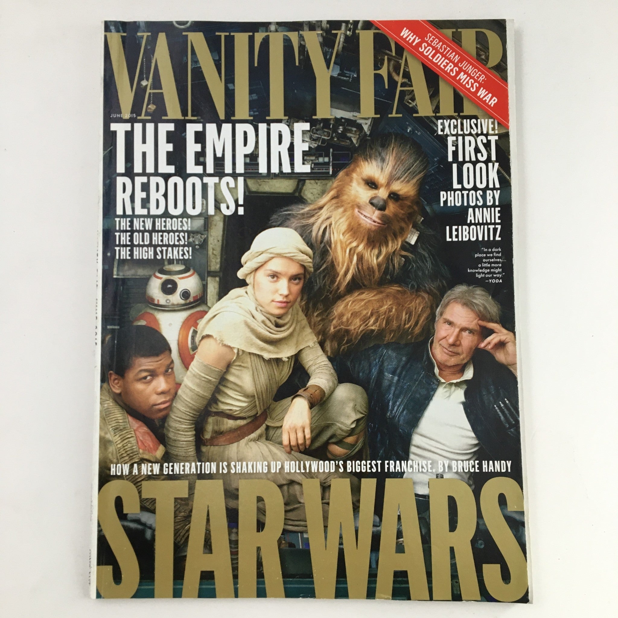 Vanity Fair Magazine June 2015 Star Wars' Daisy Ridley & John Boyega No Label VG