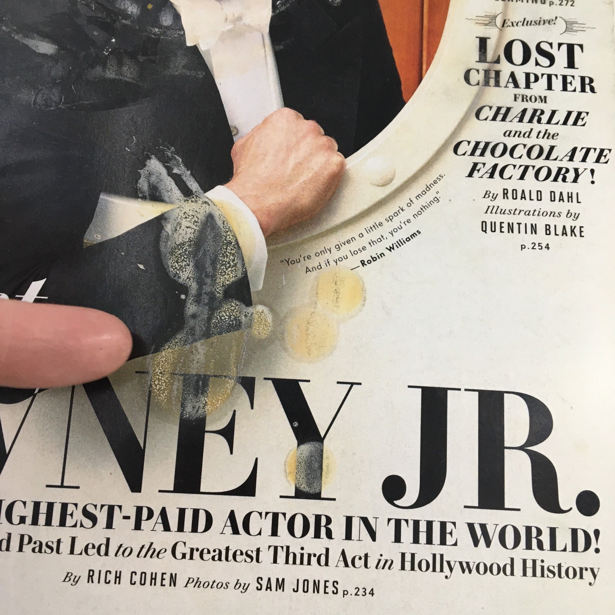 Vanity Fair Magazine October 2014 Robert Downey Jr. Highest-Paid Actor, No Label