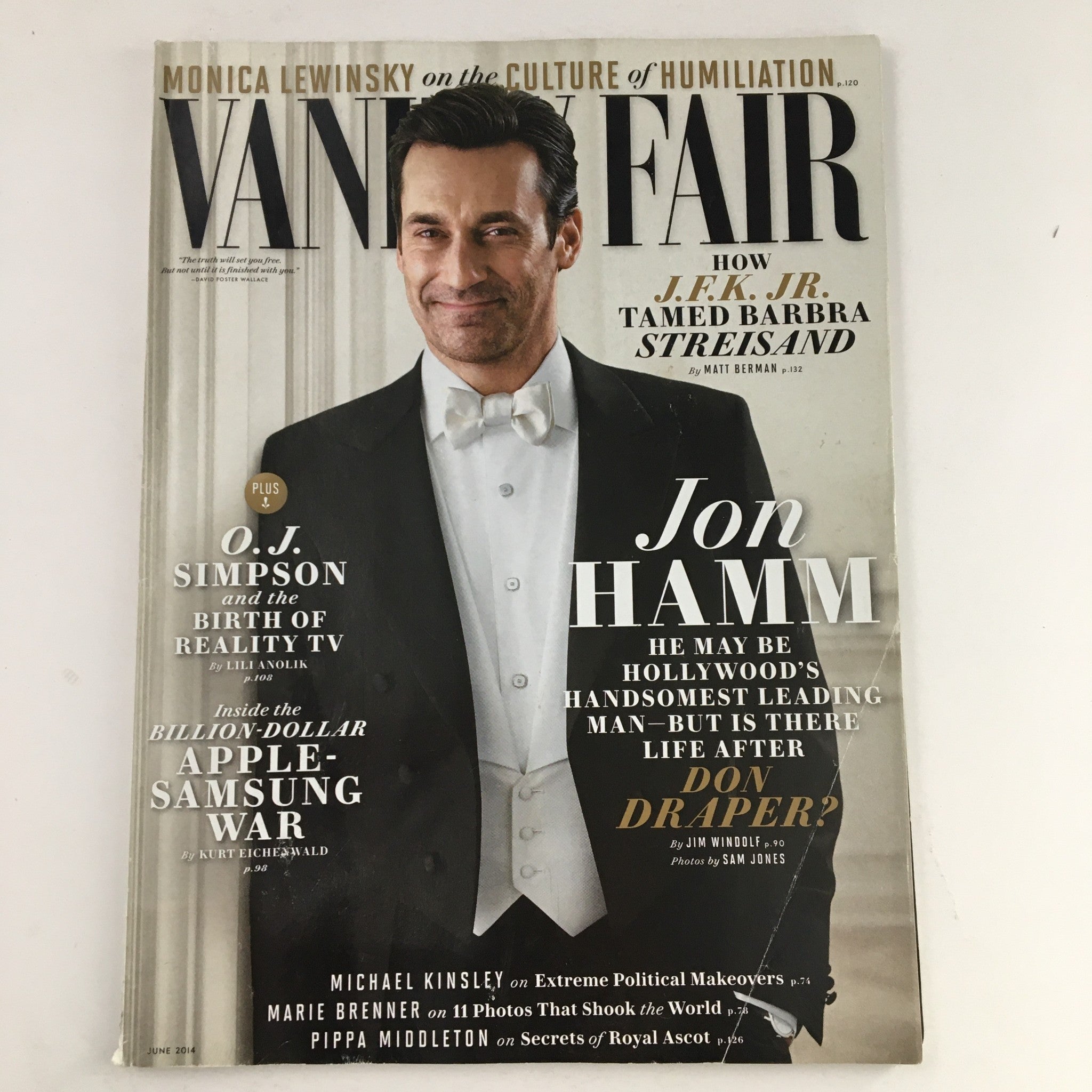 Vanity Fair Magazine June 2014 Actor Jon Hamm & O.J. Simpson, No Label