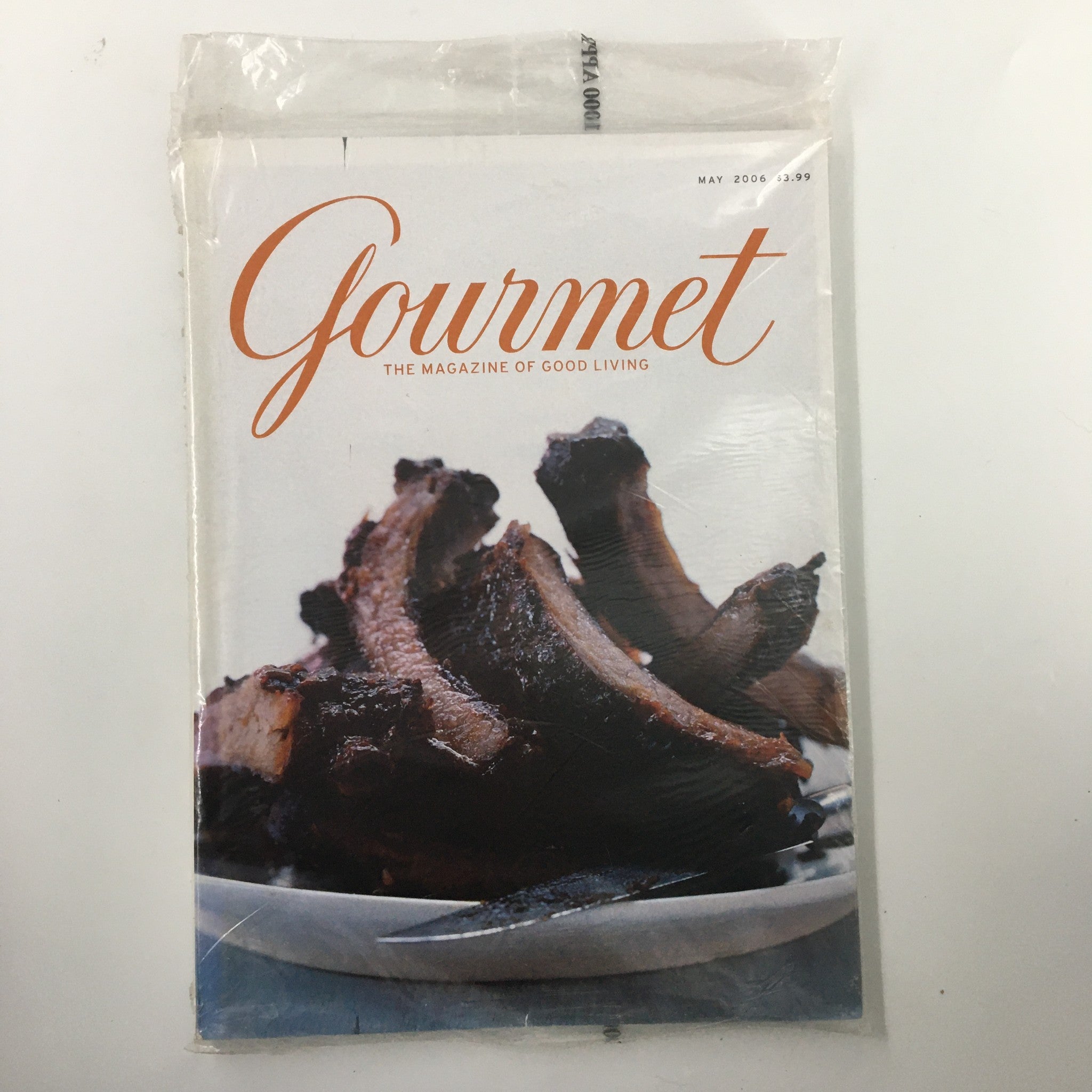 Gourmet Magazine May 2006 Lawrence Karol's Sticky Spicy Ribs Recipe New Sealed